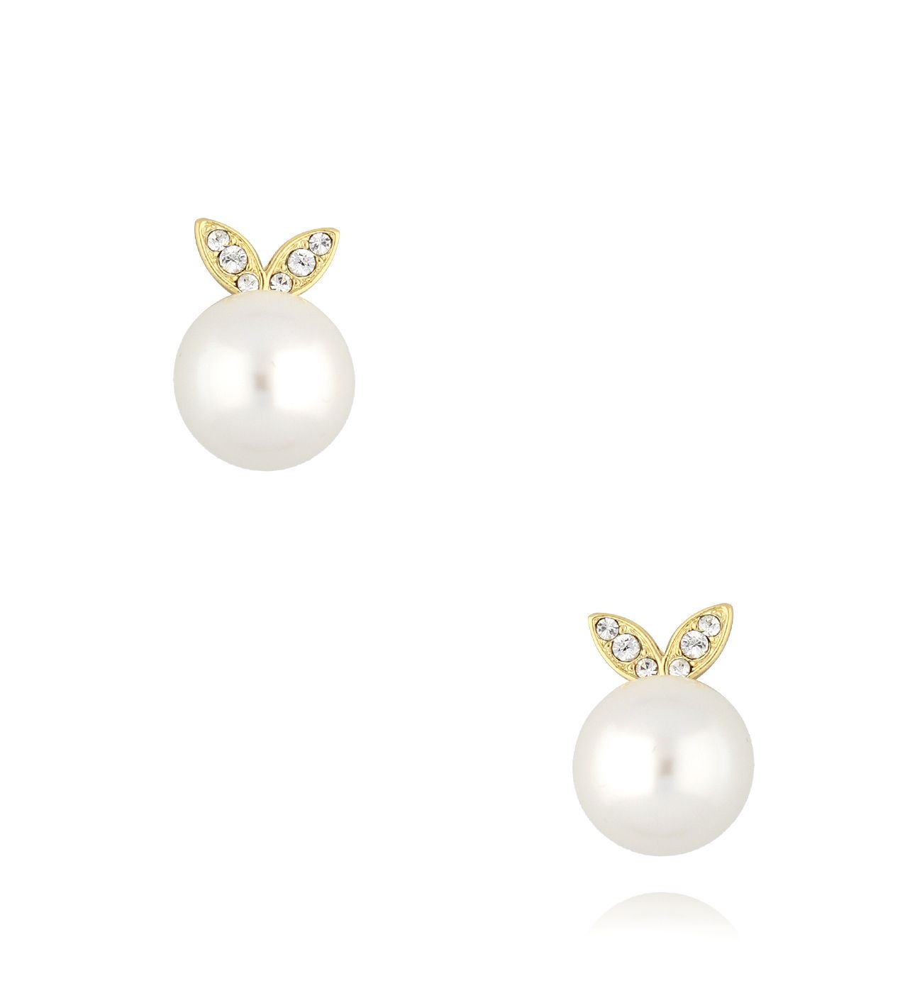 Kolczyki złote z perłami Clotilde KPE0112