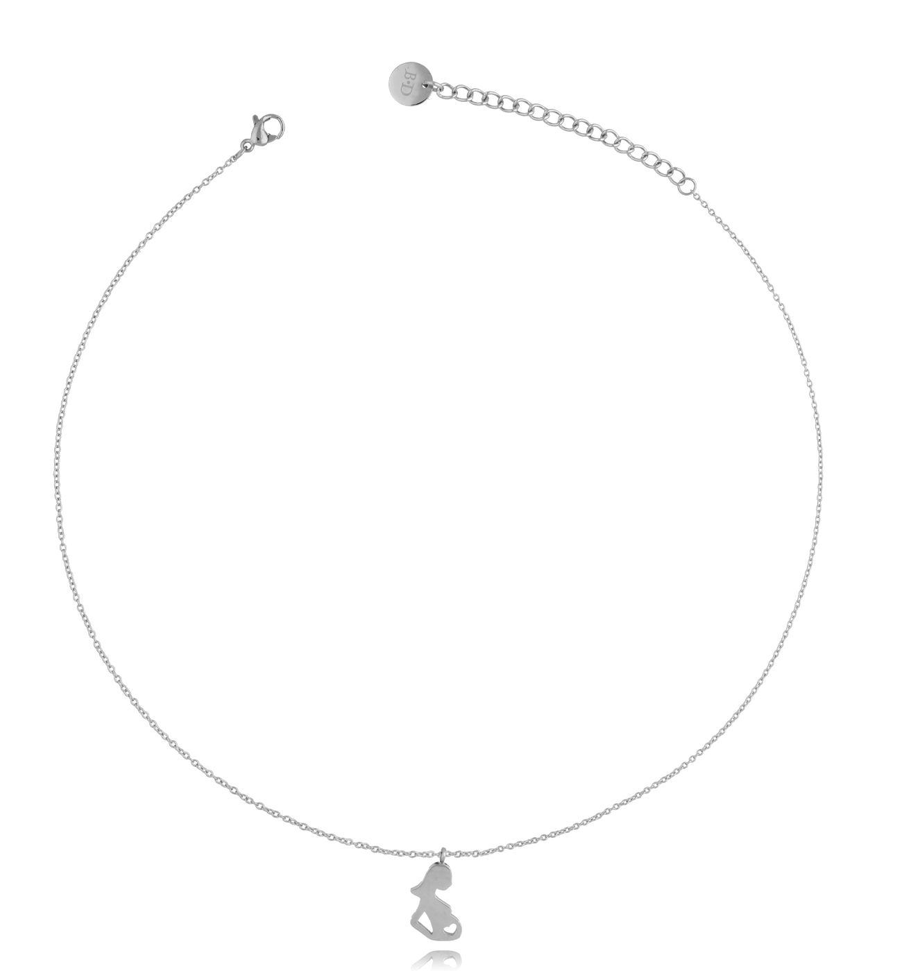 Naszyjnik srebrny z zawieszką przyszła mama NSA0197