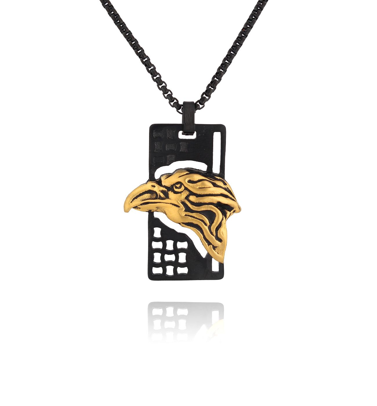 Naszyjnik męski ze złotym orłem Telem - By Dziubeka