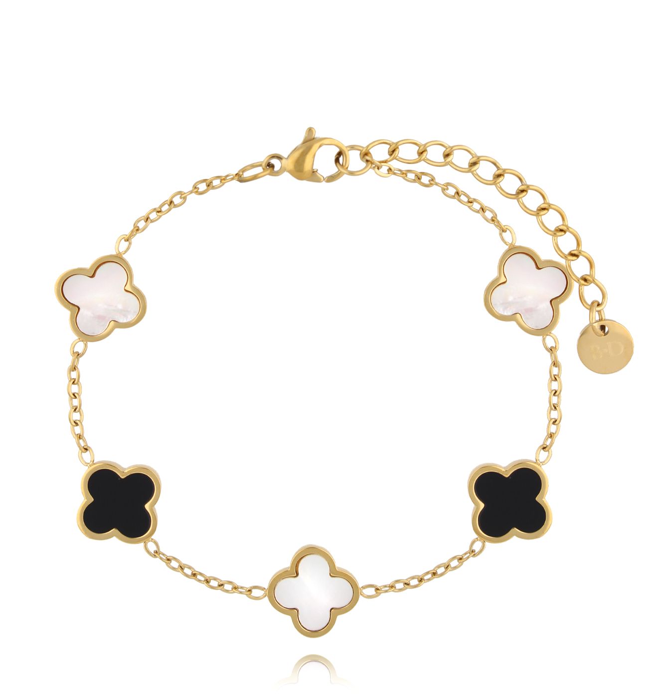 Bransoletka z koniczynkami Heureux BSA0730