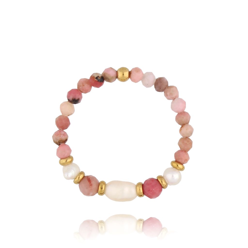 Pierścionek z rodochrozytami Morelia PSC0450 - By Dziubeka