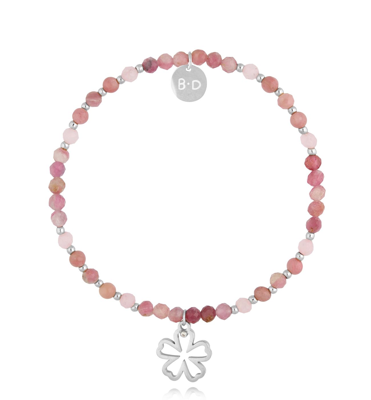 Bransoletka z turmalinami i kwiatuszkiem BTW2852