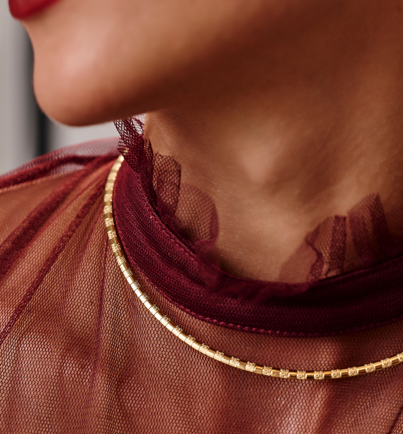 Naszyjnik złoty typu żmijka NSY0609 - By Dziubeka