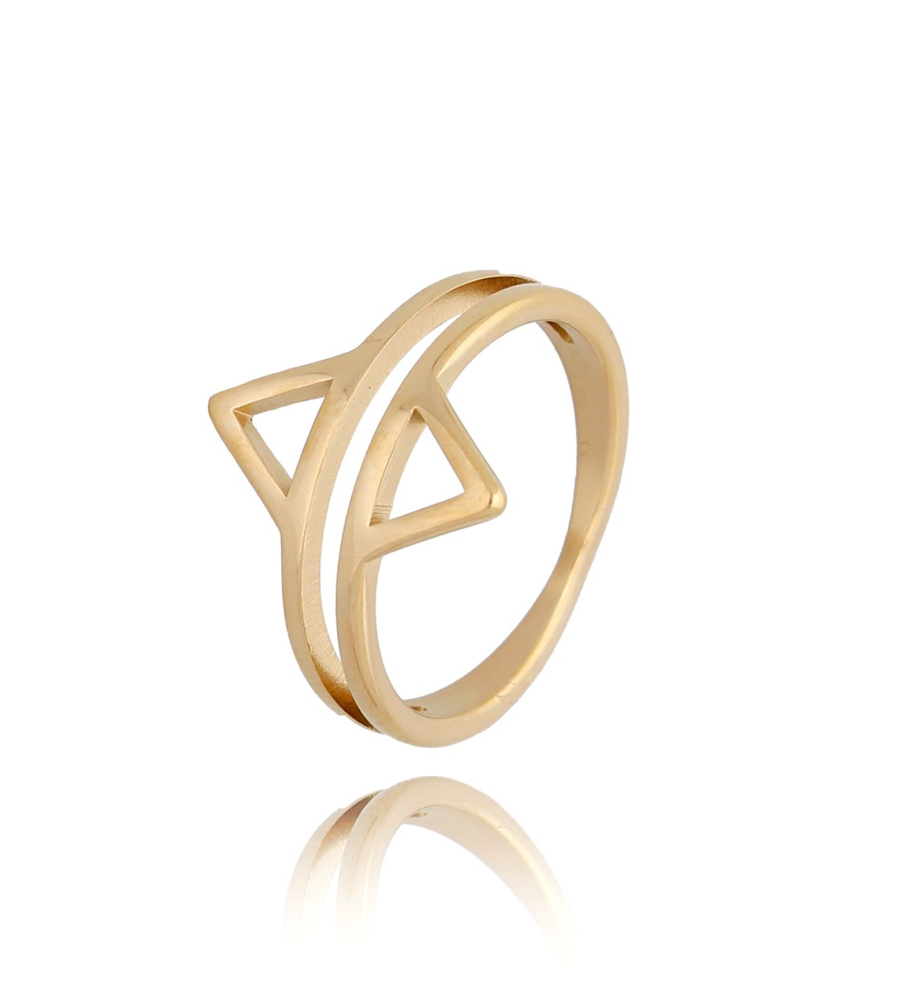 Pierścionek pozłacany Larisa - By Dziubeka