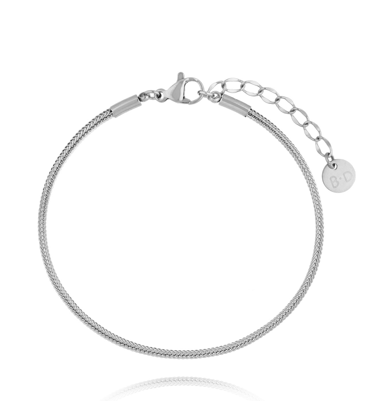 Bransoletka żmijka srebrna BSY0352 - By Dziubeka