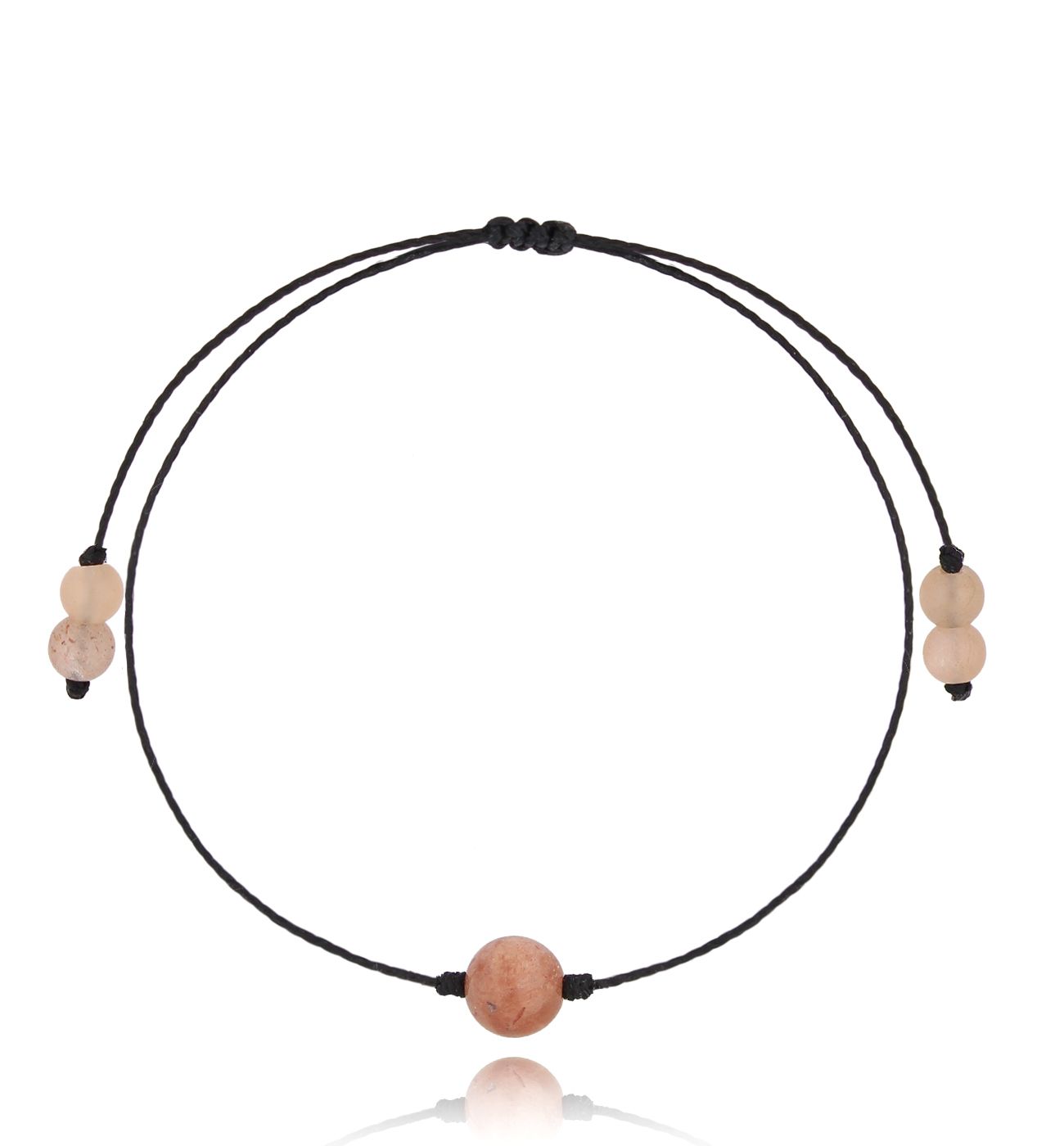 Bransoletka z kamieniami słonecznymi Birthstones BGL0737 - By Dziubeka