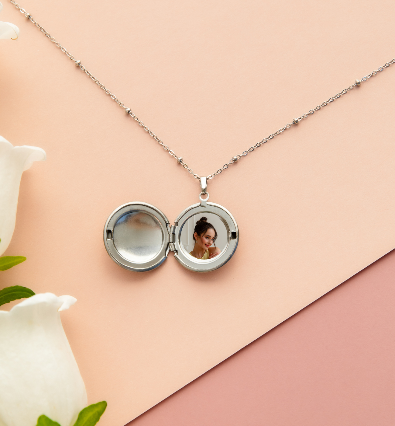 Naszyjnik srebrny sekretnik 40 cm Secret - By Dziubeka