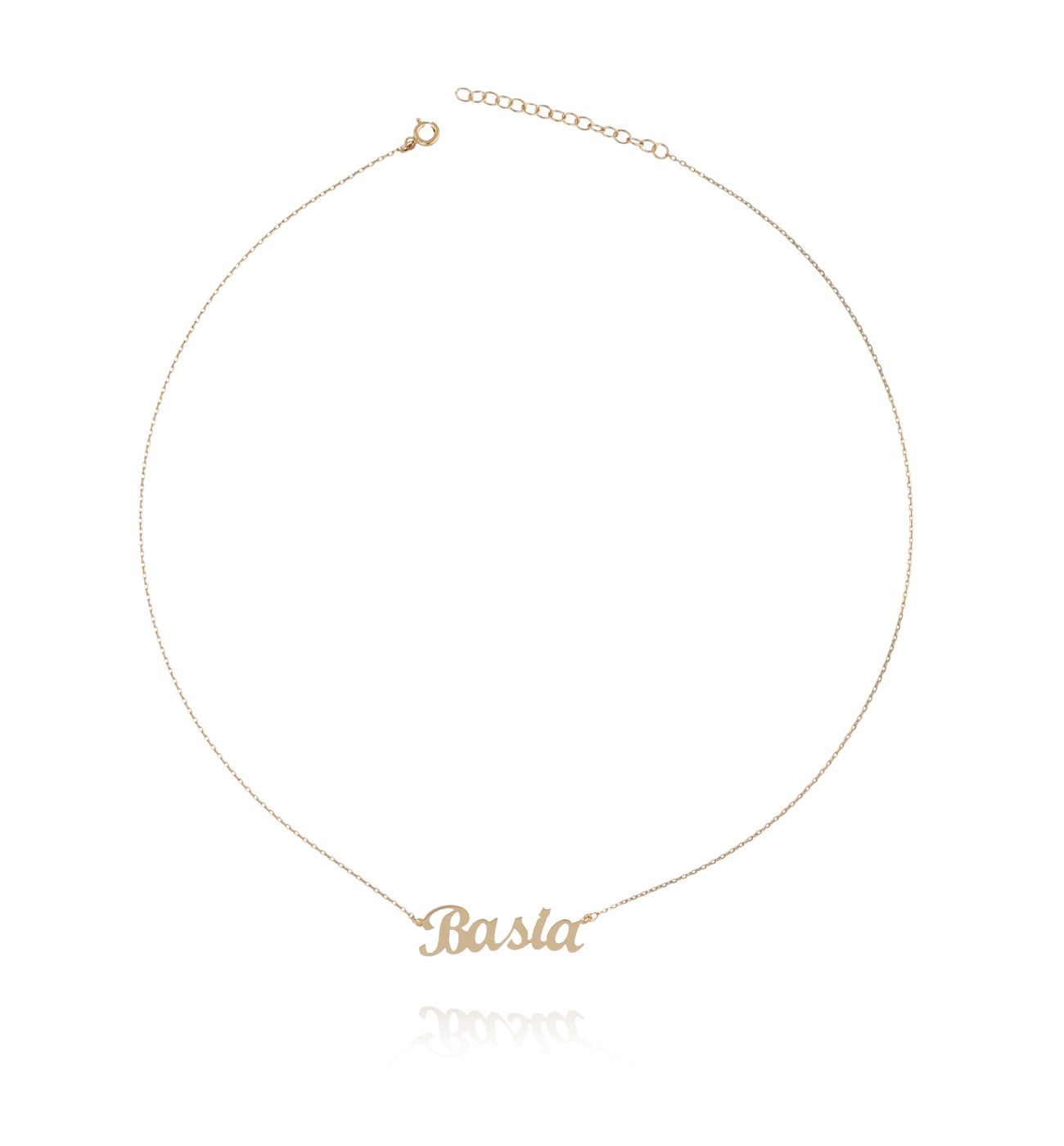 Naszyjnik srebrny pozłacany BASIA NAT0107