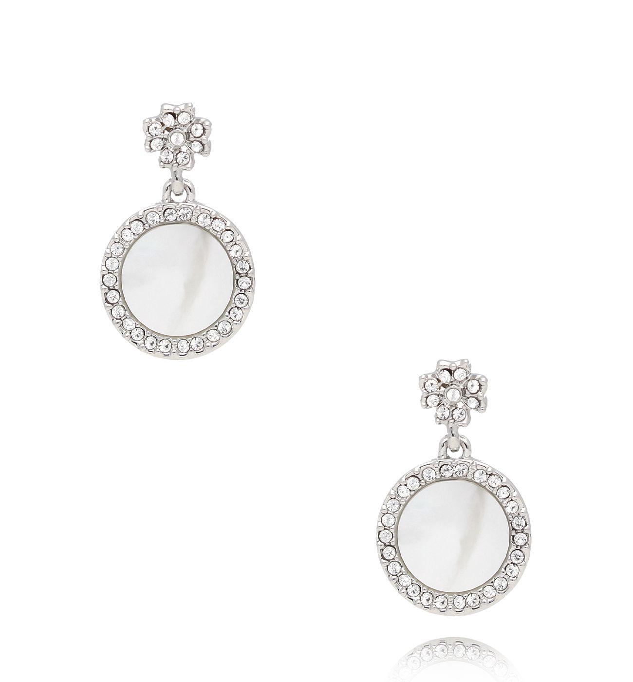 Kolczyki srebrne z masą perłową Jacqueline - By Dziubeka