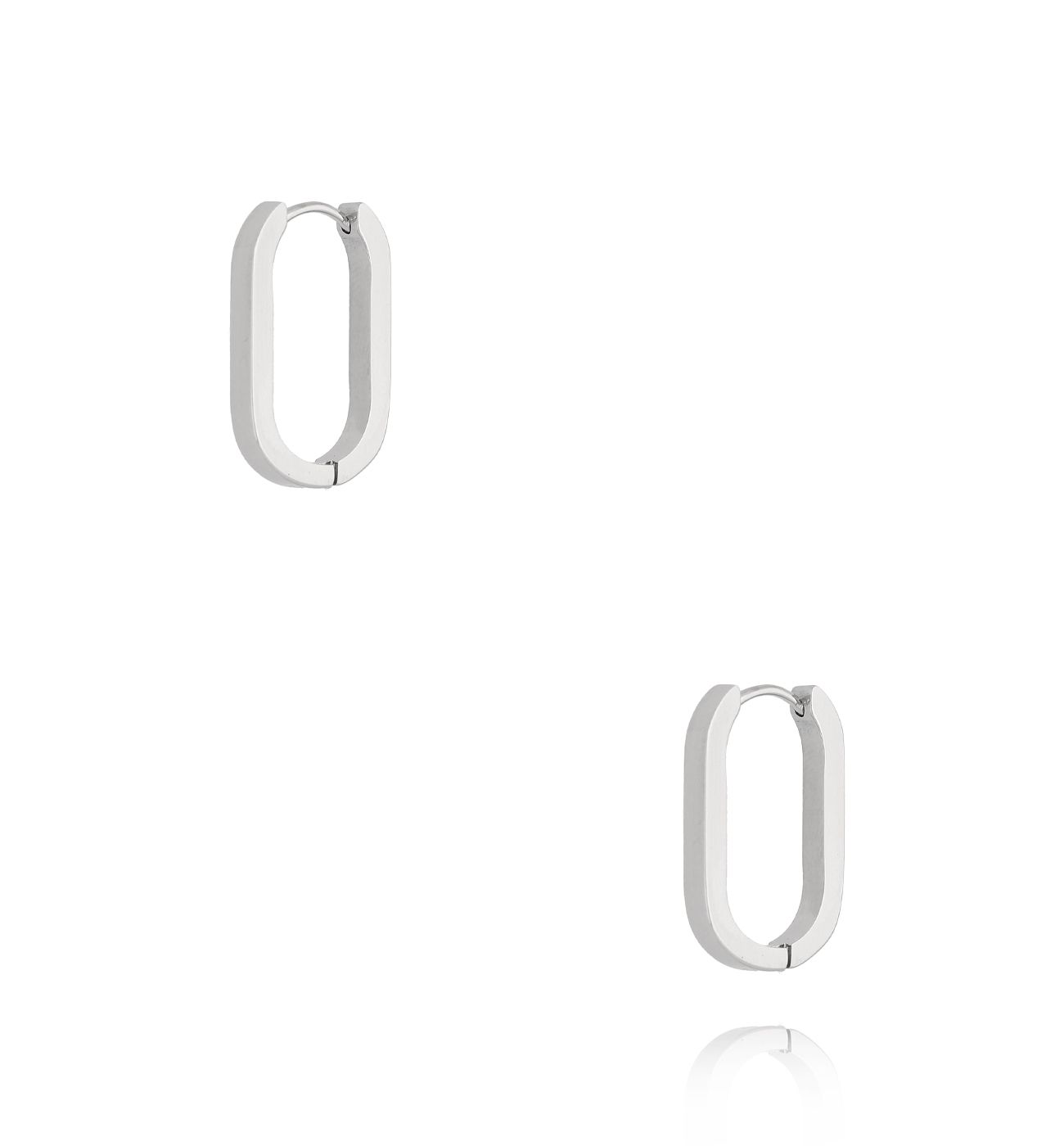 Kolczyki srebrne owalne Artistry KSA1144