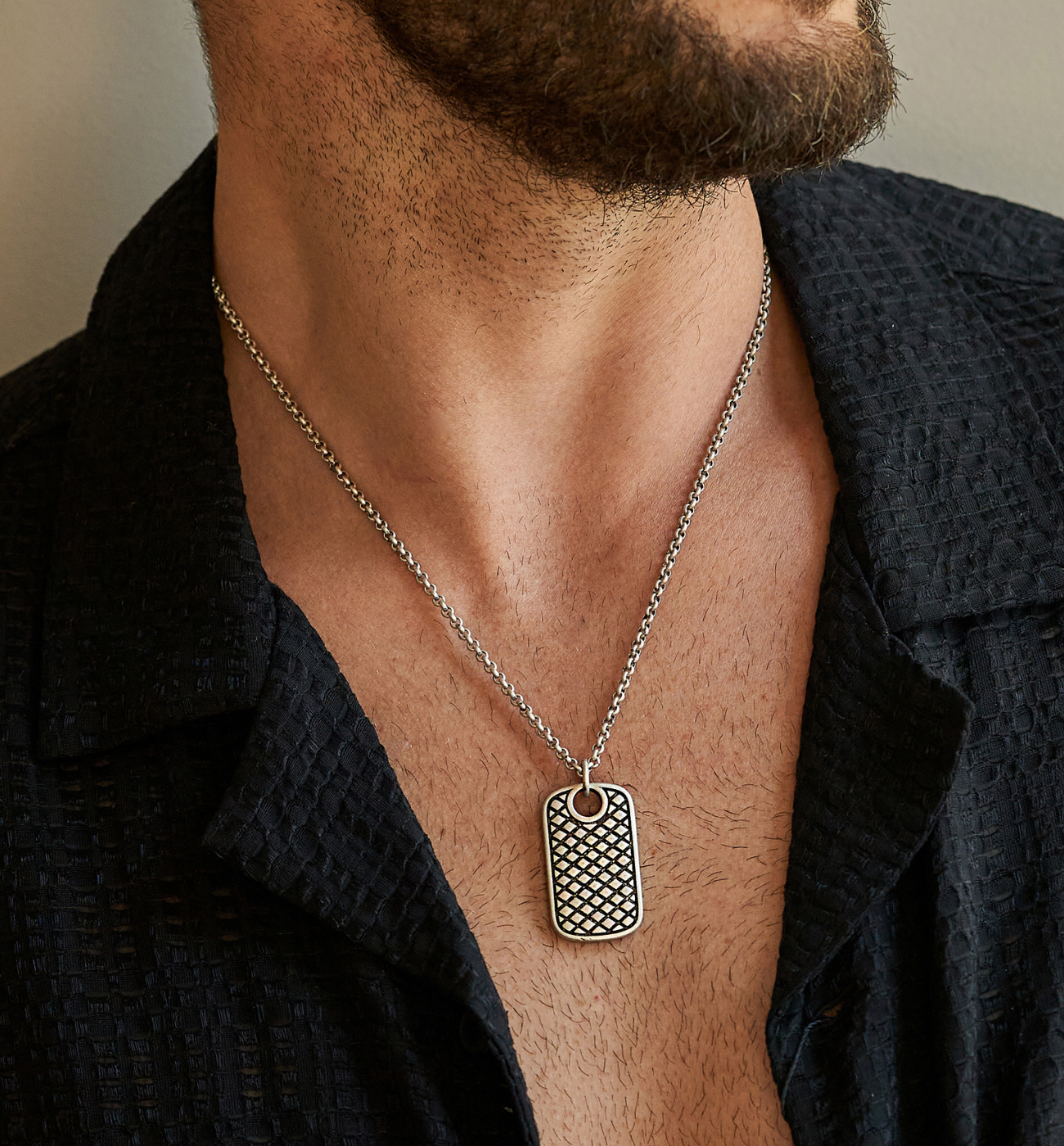 Naszyjnik męski nieśmiertelnik Amundi NMITC0115