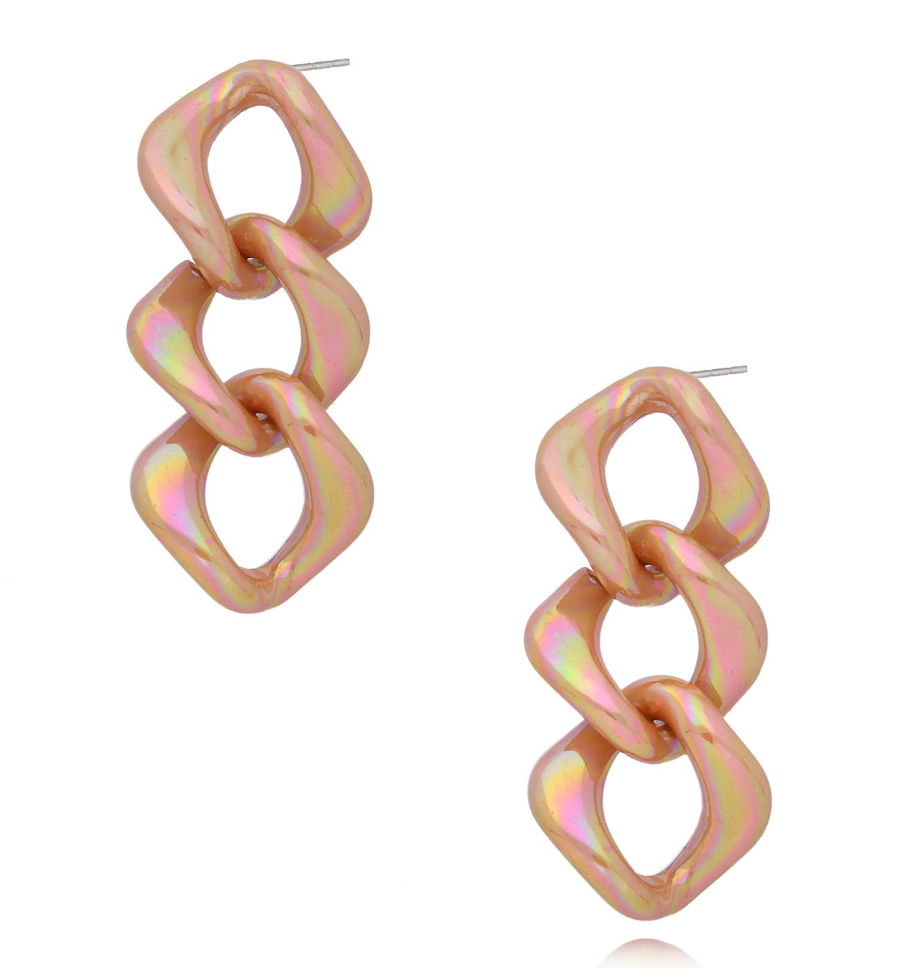 Kolczyki łańcuchy brzoskwiniowe Selle KZA0169 - By Dziubeka