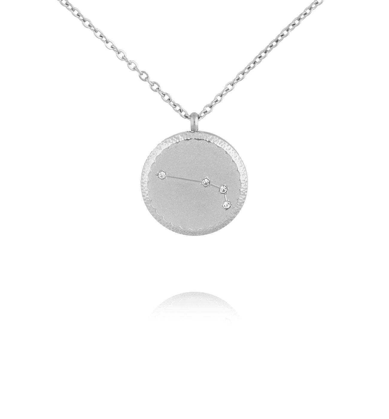 Naszyjnik z konstelacją Baran srebrny NSA1429