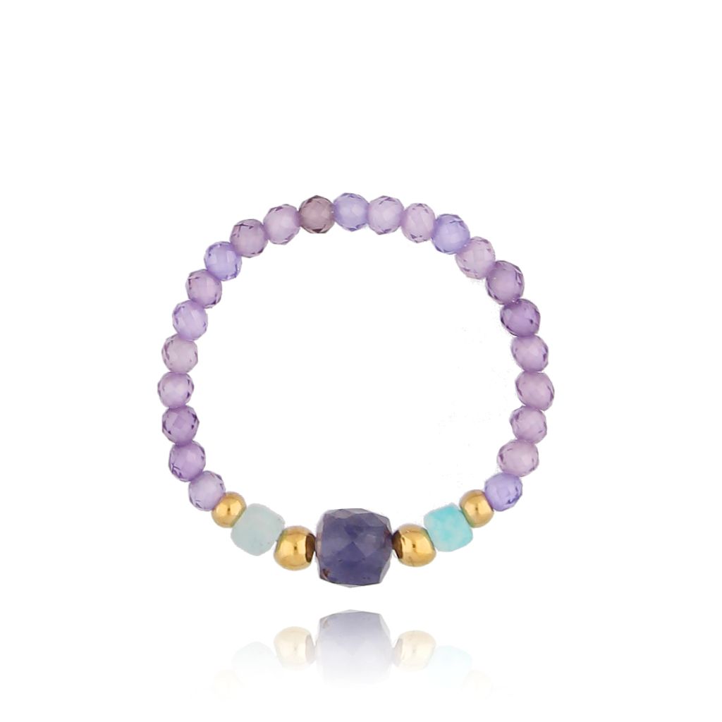 Pierścionek z jadeitami Celaya PSC0461 - By Dziubeka