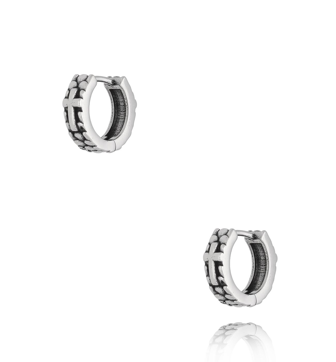 Kolczyki srebrne okrągłe Per 056 - By Dziubeka