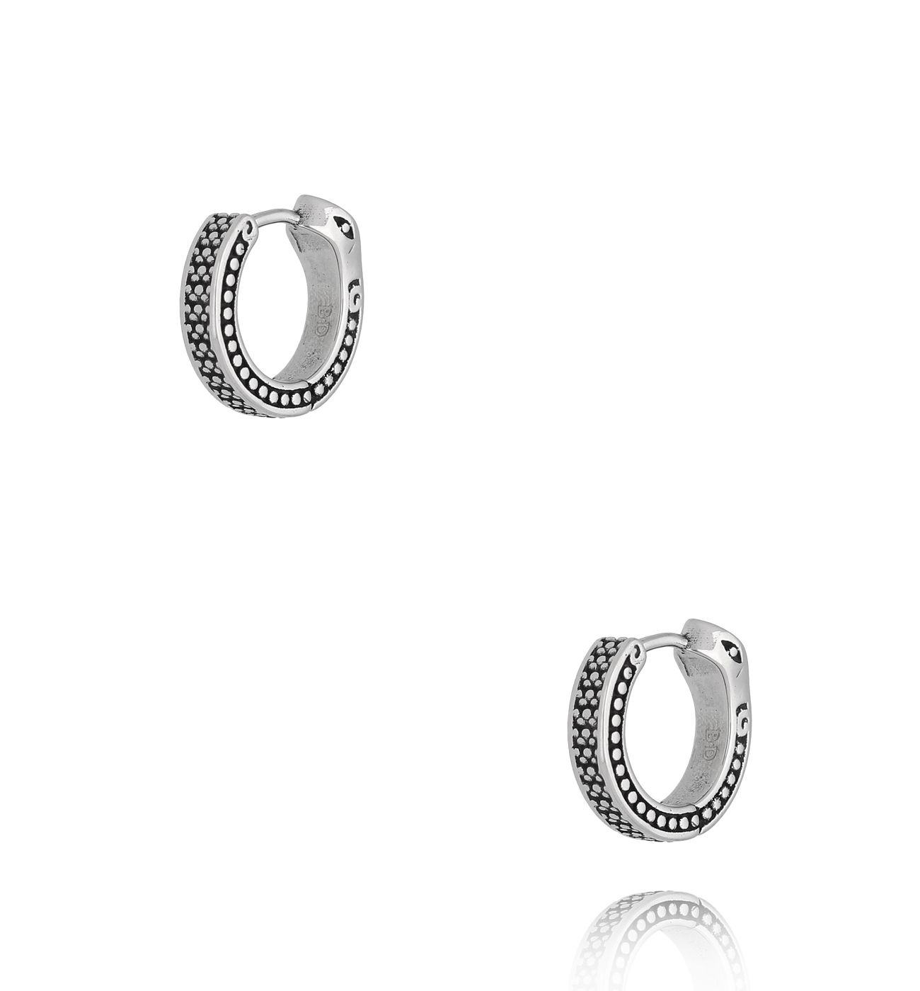 Kolczyki srebrne okrągłe Tomas 059 - By Dziubeka