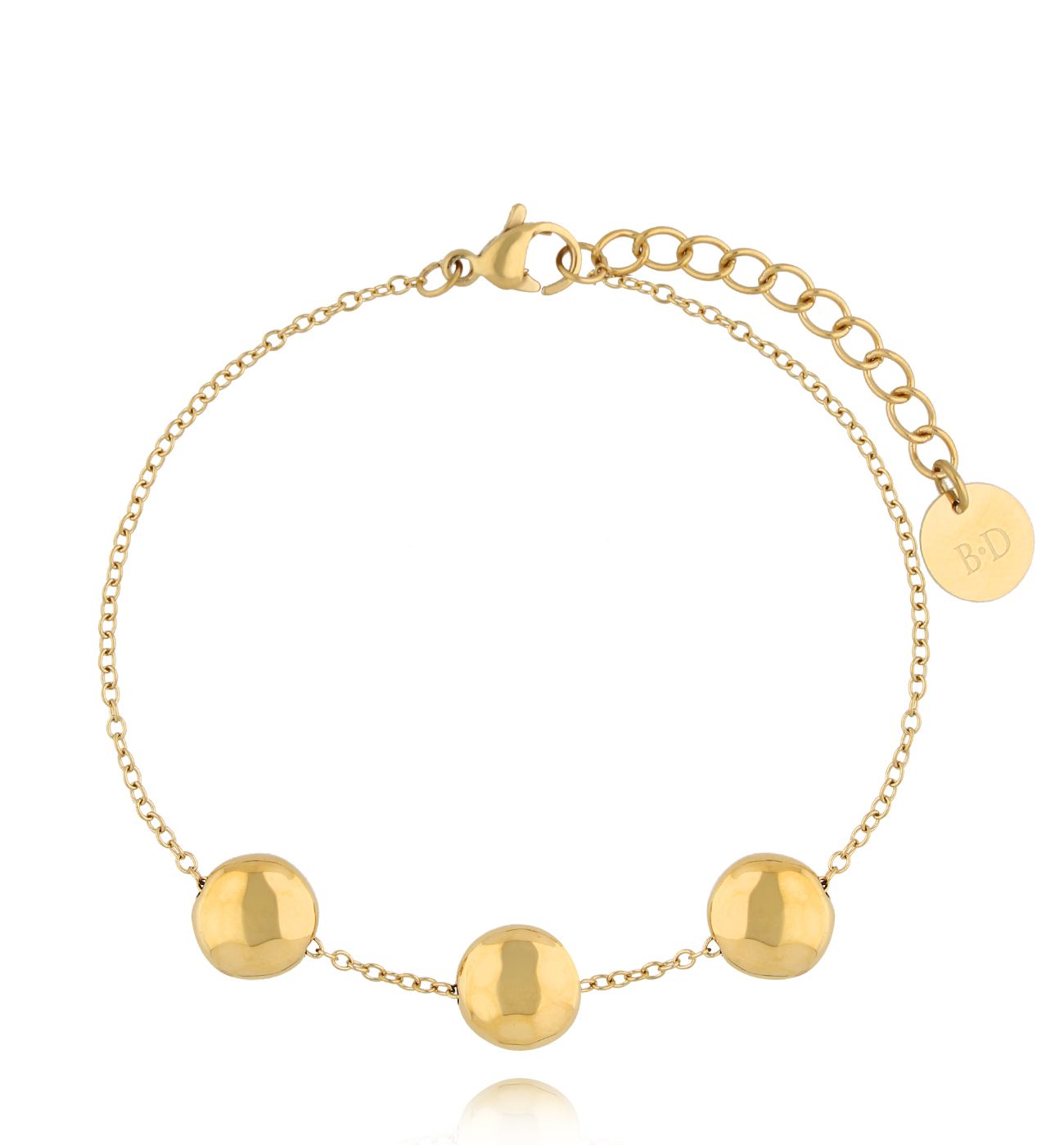 Bransoletka złota z dyskami Circular Harmony - By Dziubeka