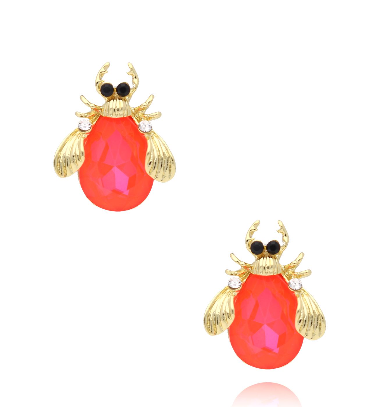 Kolczyki z neonowymi owadami Midnight 3 - By Dziubeka