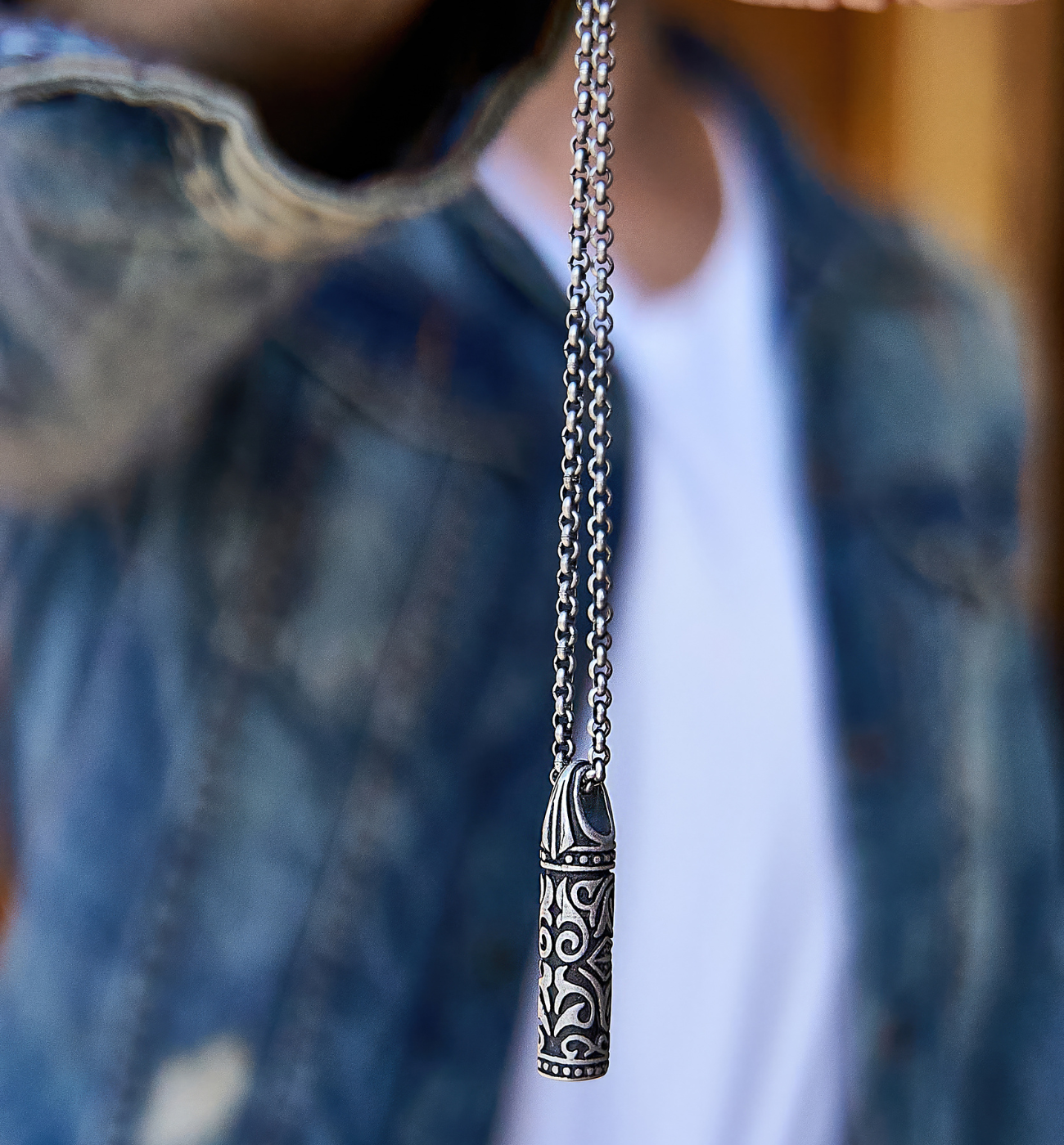 Naszyjnik męski z zawieszką Bard - By Dziubeka