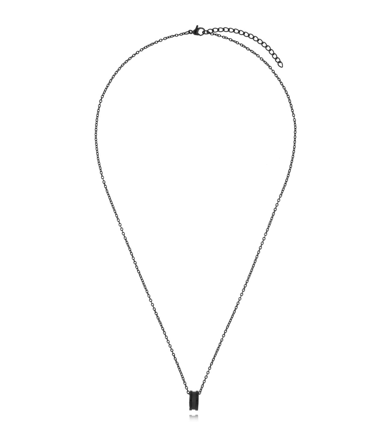 Naszyjnik męski czarny Moldof NMITC0128