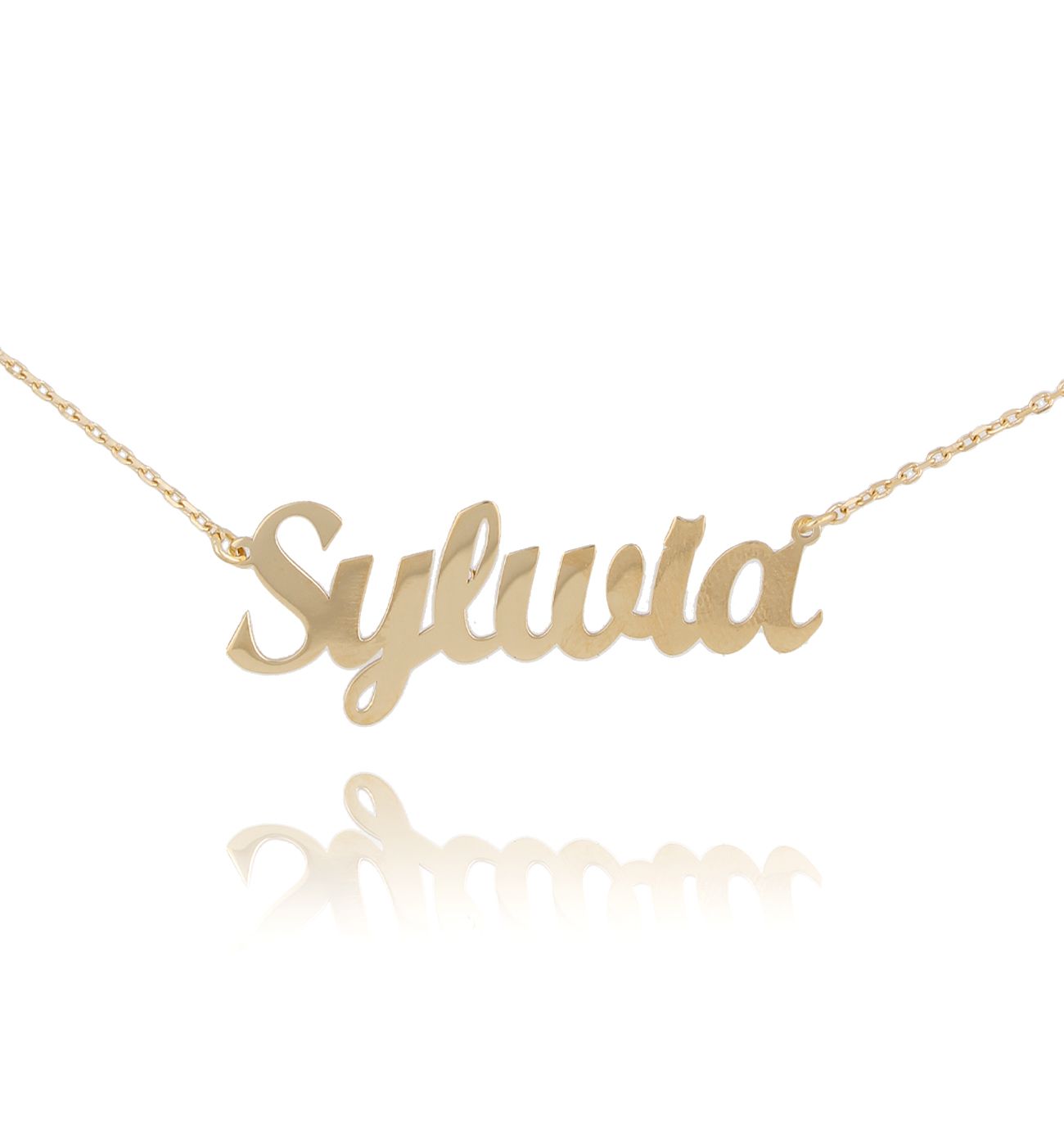 Naszyjnik srebrny pozłacany SYLWIA NAT0129