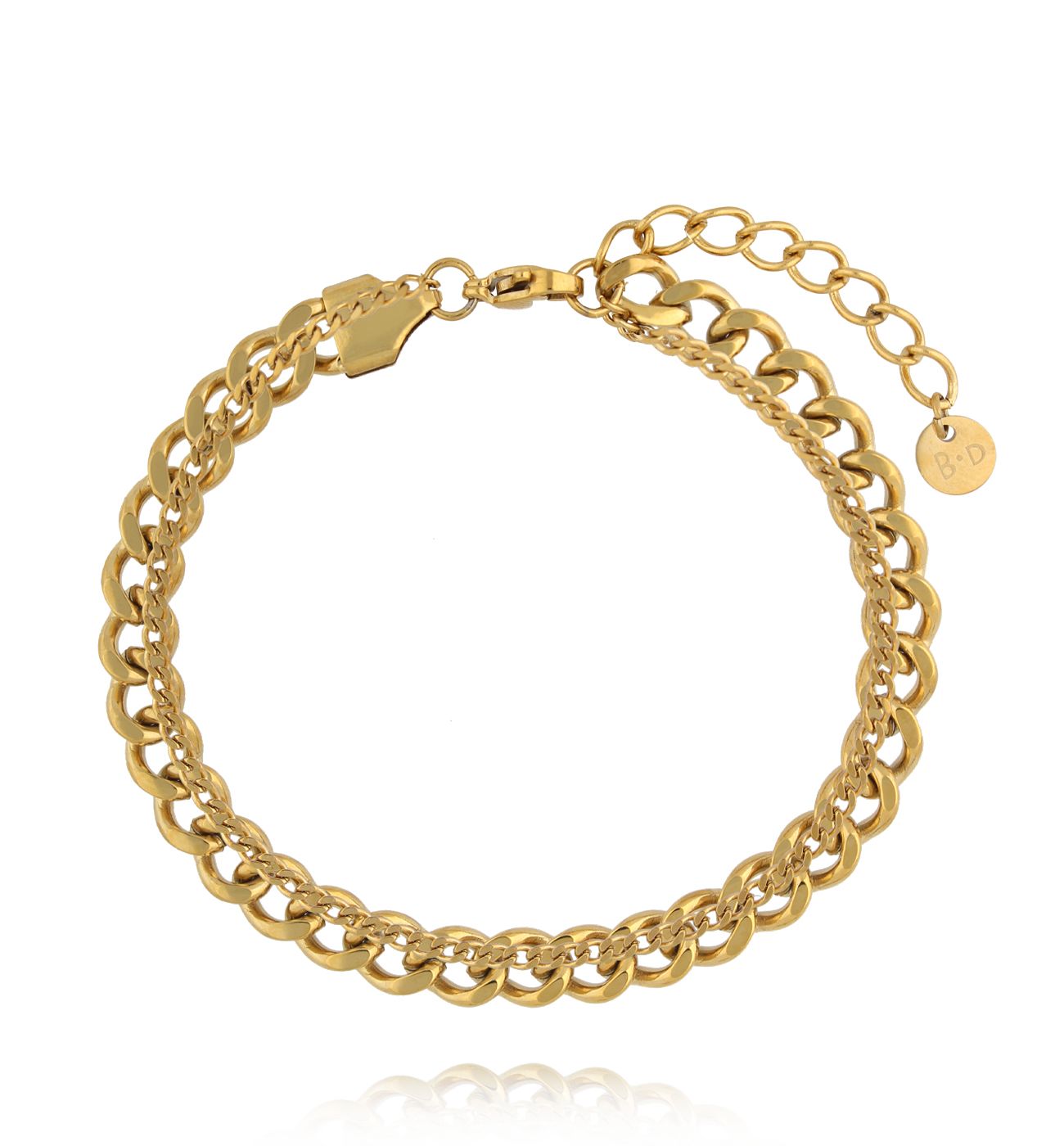 Bransoletka złoty łańcuch BSY0402 - By Dziubeka
