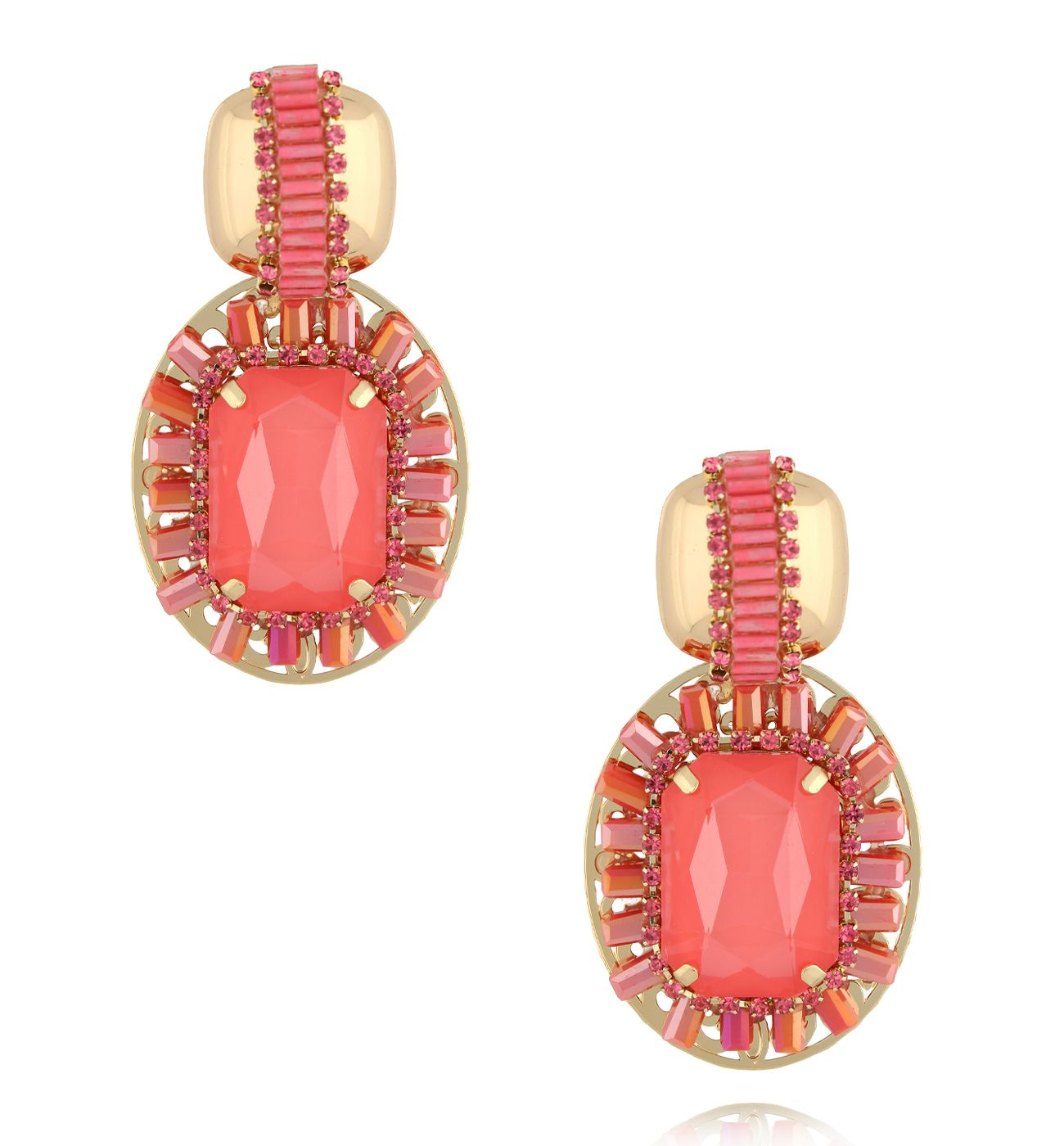 Kolczyki energetyczna koralowa czerwień KGA0040 - By Dziubeka