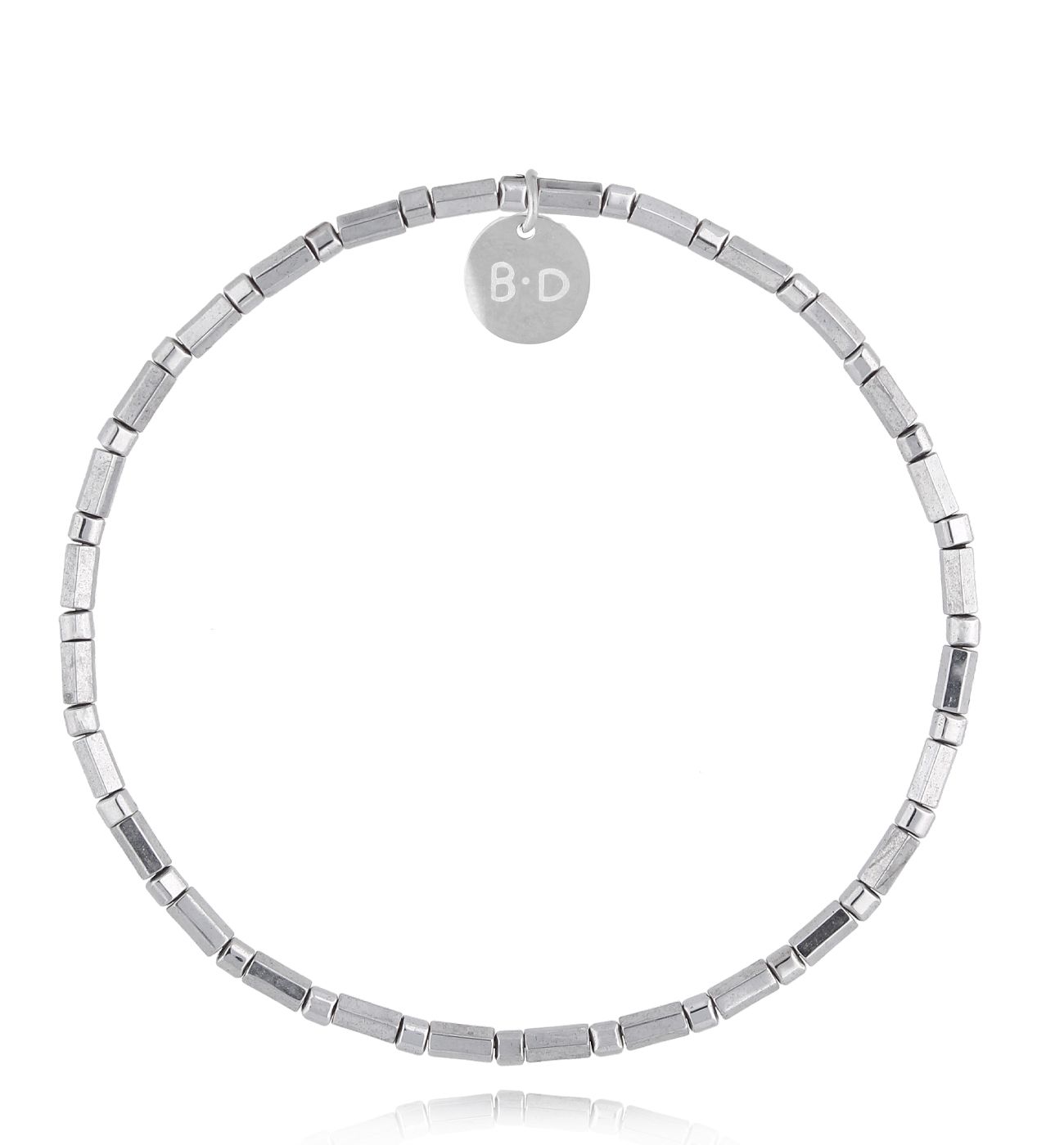 Bransoletka ze srebrnymi hematytami Durance - By Dziubeka