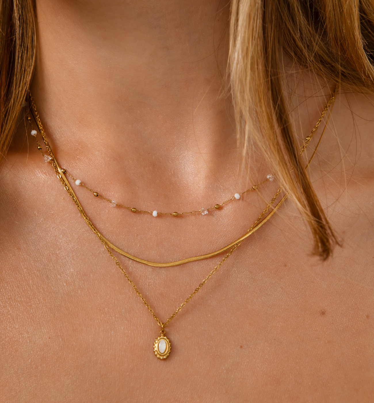 Naszyjnik złoty Desert Rose NPA1294