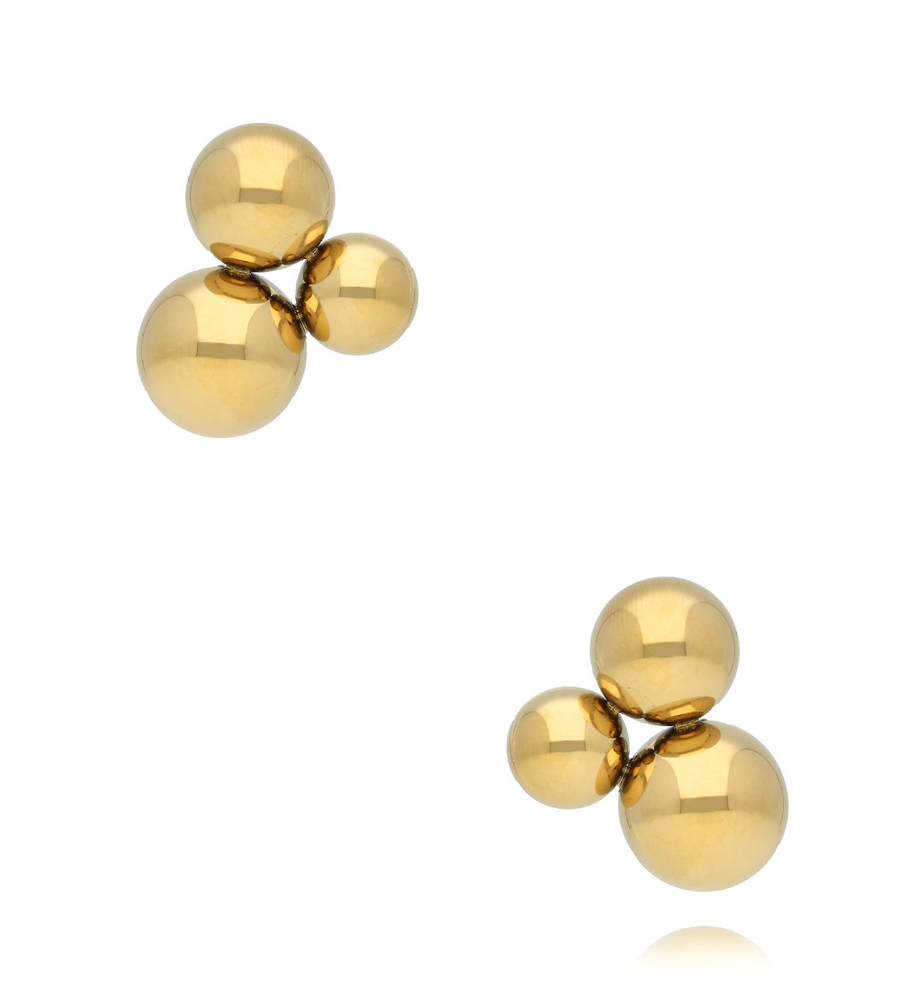 Kolczyki kulki złote KSA2199