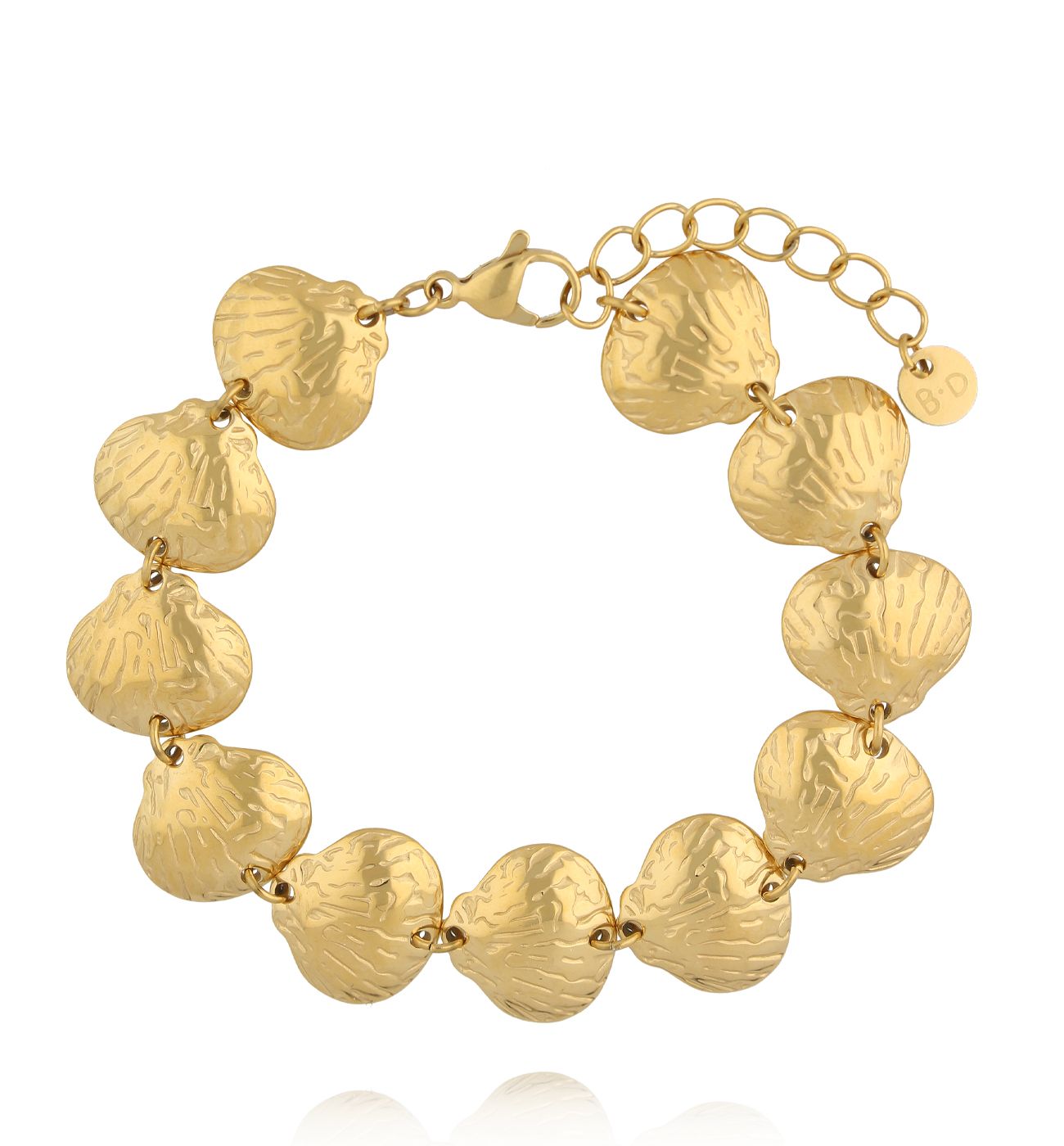 Bransoletka z muszlami złota BSY0394