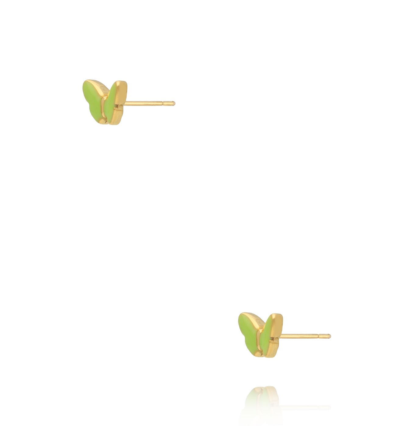 Kolczyki motylki zielone KSY0495 - By Dziubeka