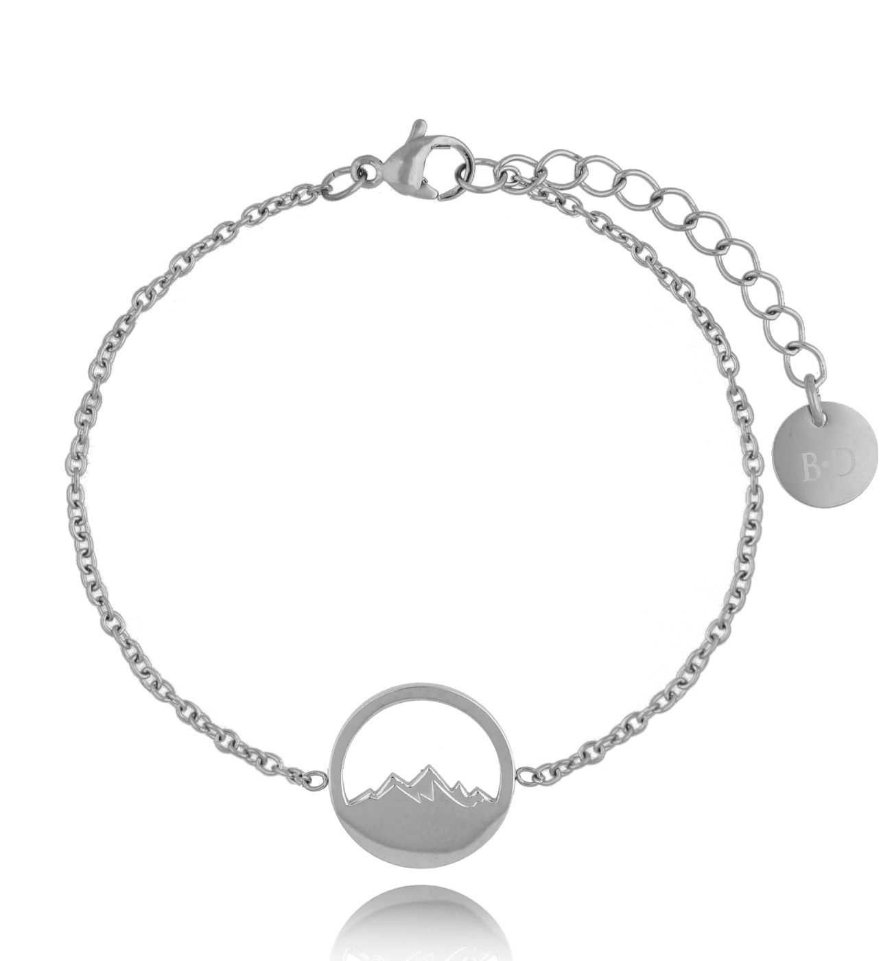 Bransoletka ze stali szlachetnej posrebrzana Good Thing BSA0185