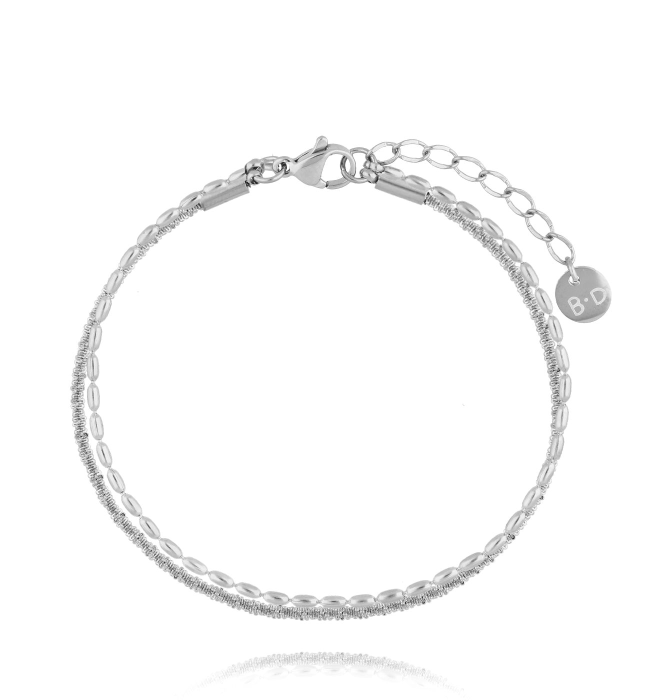 Bransoletka srebrna z łańcuszkami BSY0296