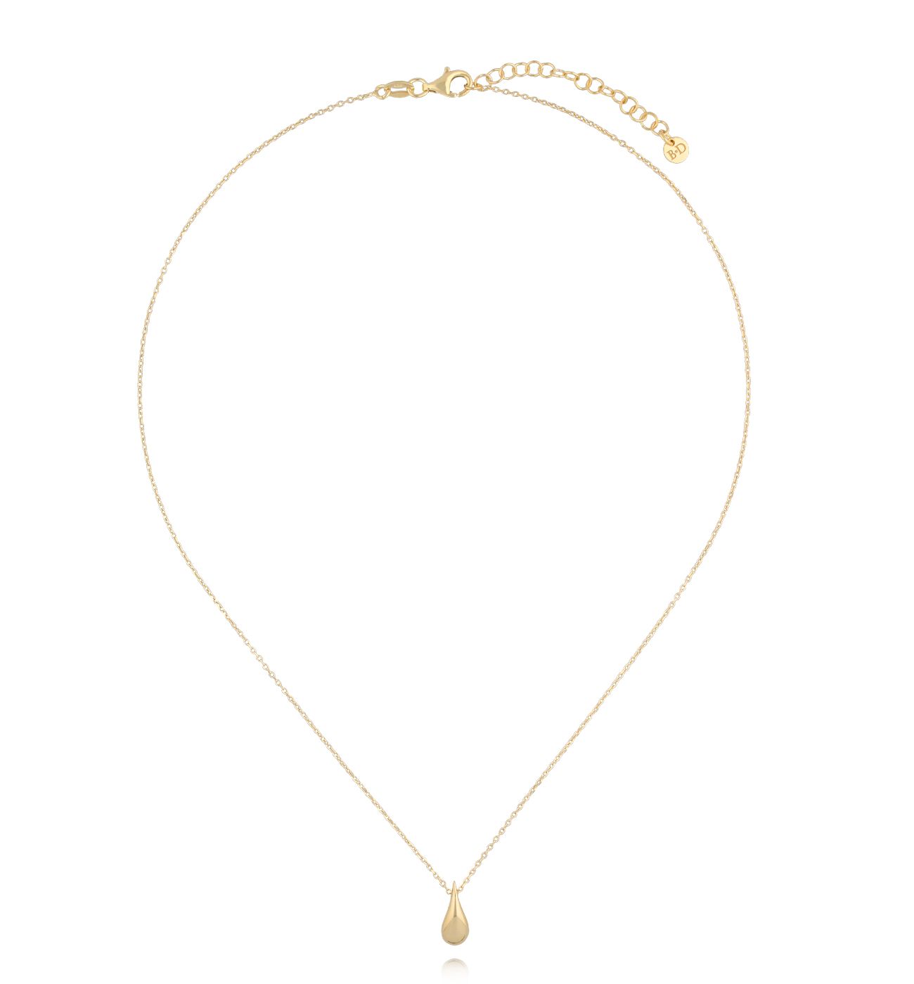 Naszyjnik z kroplą złoty NGG0020 - By Dziubeka