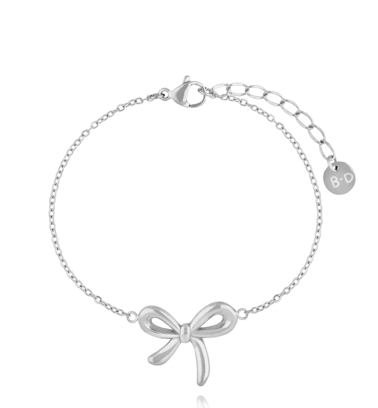Bransoletka srebrna z kokardką BSY0292