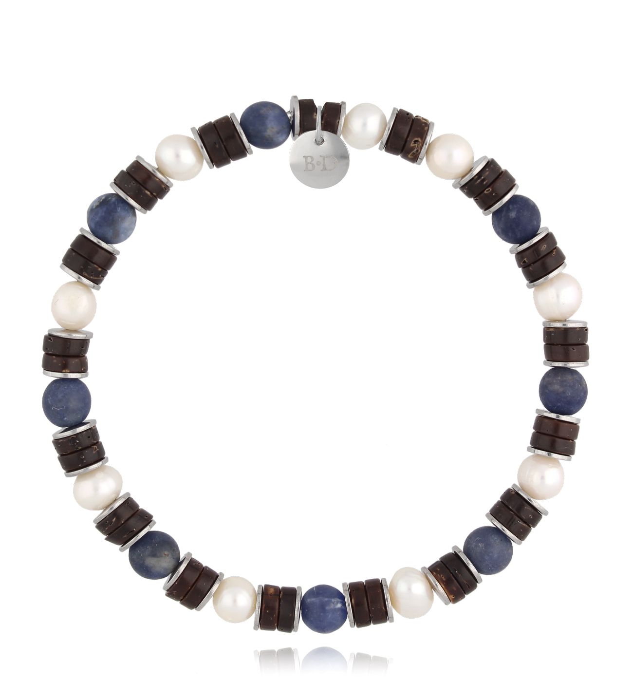 Bransoletka z sodalitami i perłami Special 01 - By Dziubeka