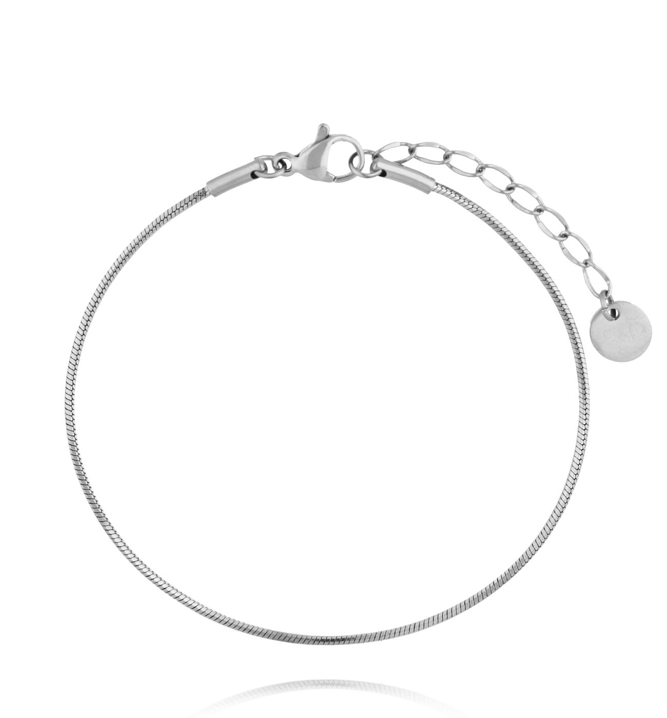 Bransoletka żmijka srebrna BSY0493