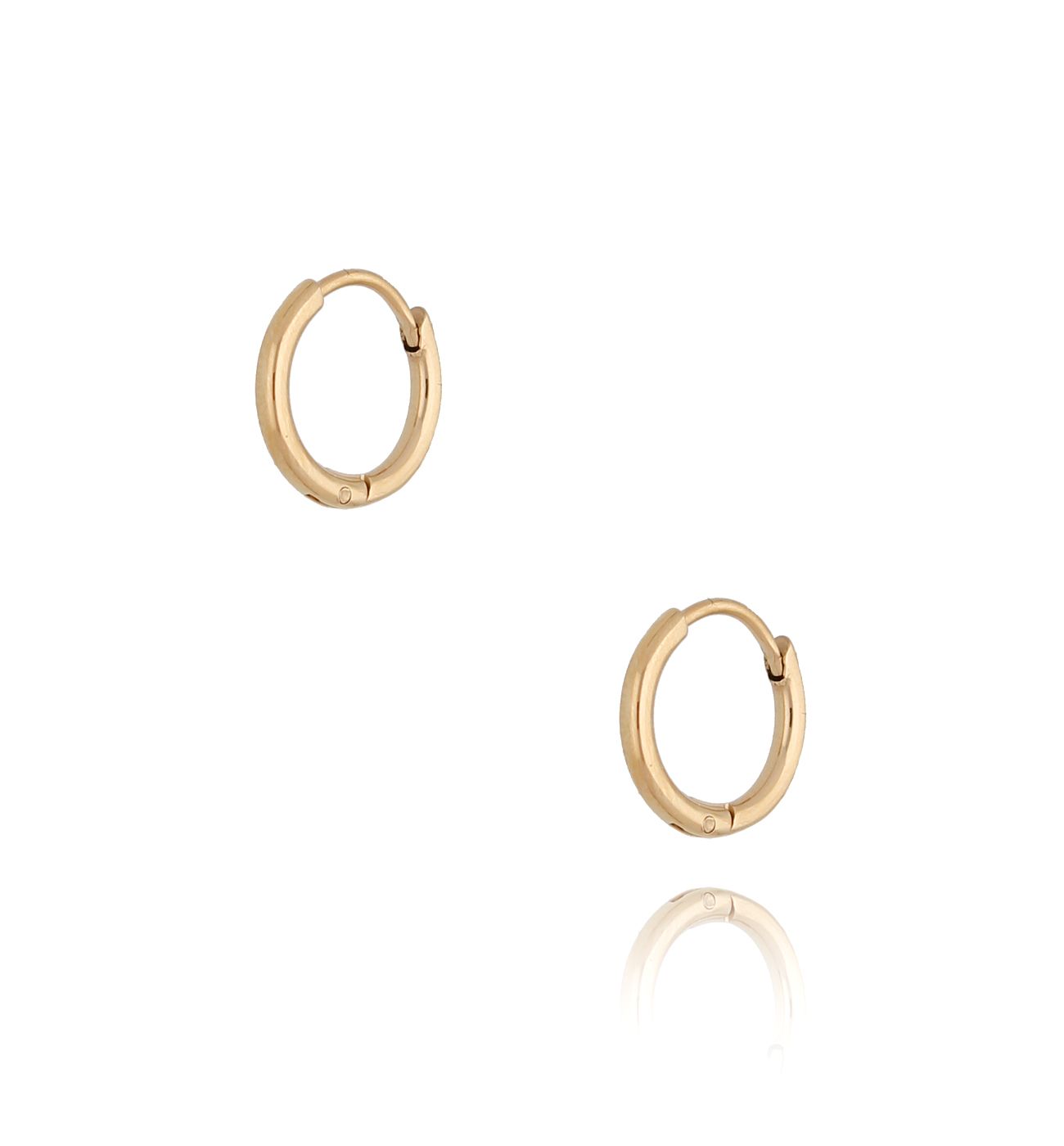 Kolczyki złote małe kółeczka Basic KSA0155