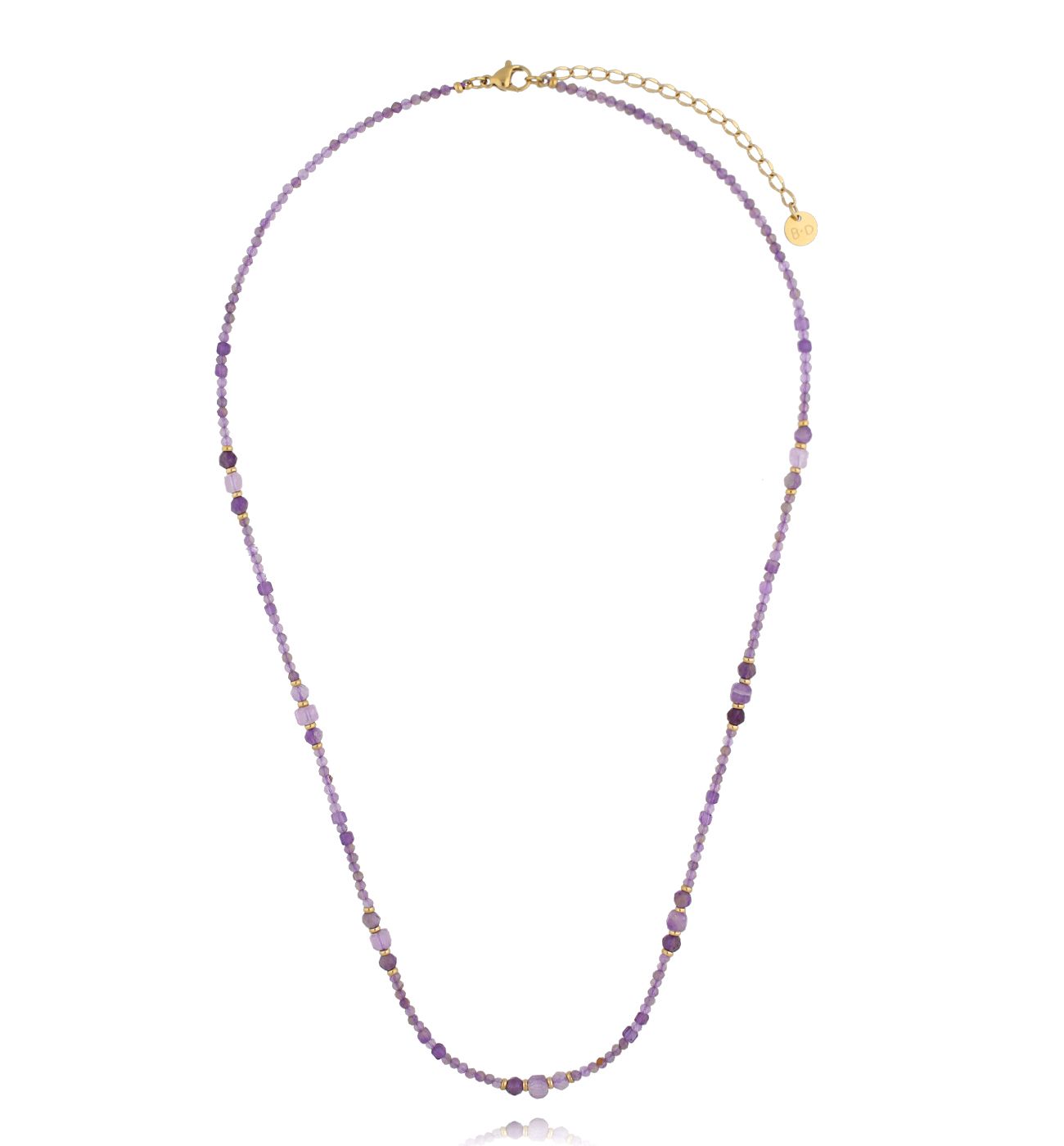 Naszyjnik z ametystami - By Dziubeka