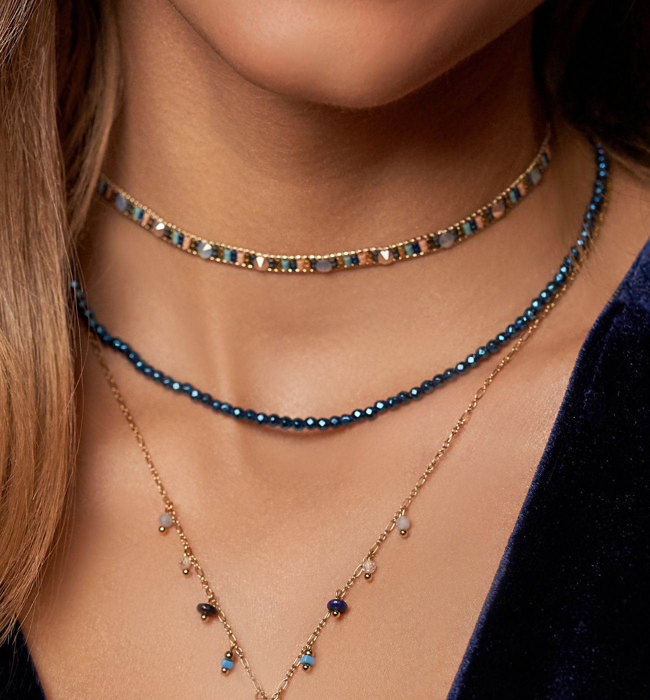 Naszyjnik kolorowy z koralikami Miyuki Decor - By Dziubeka