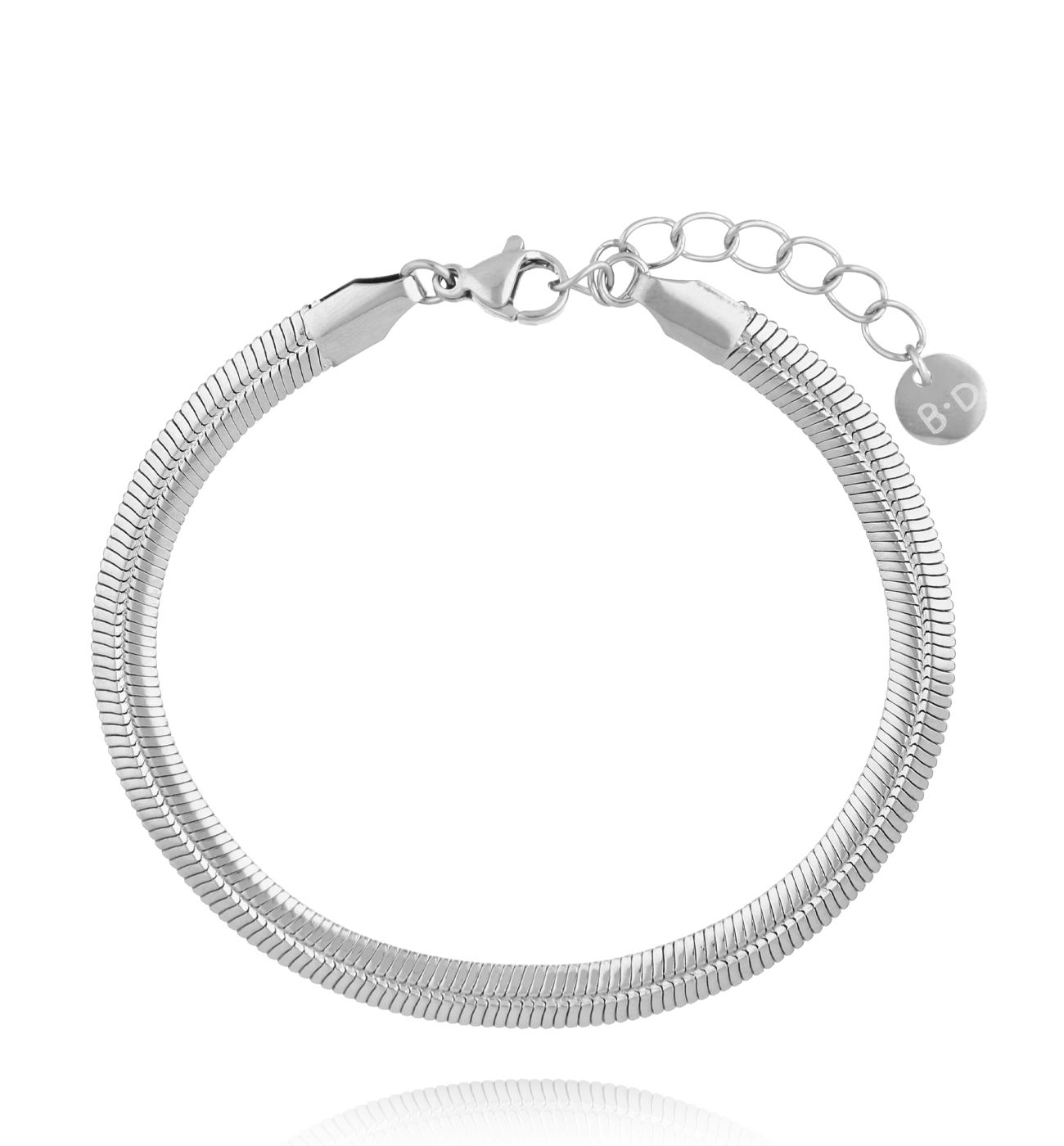 Bransoletka srebrna żmijka BSY0286