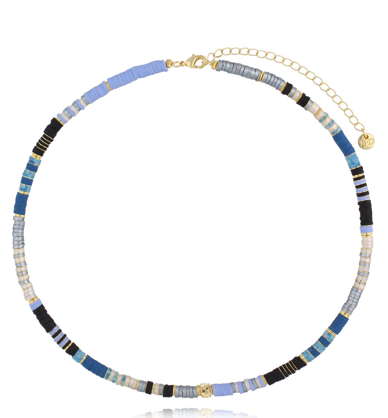 Naszyjnik niebiesko granatowy Bird - By Dziubeka