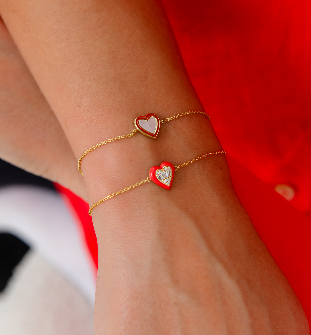 Bransoletka z sercem Whispers BFA0025 - By Dziubeka