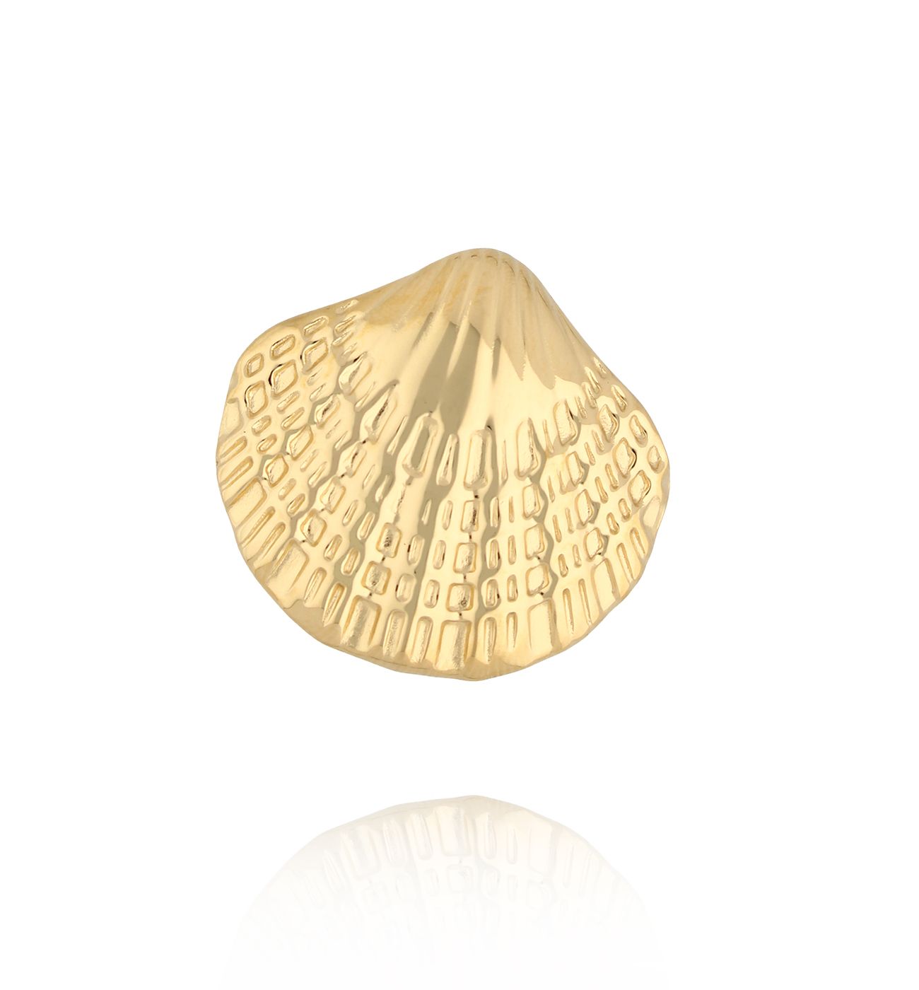 Pierścionek z muszlą złoty PSY0235