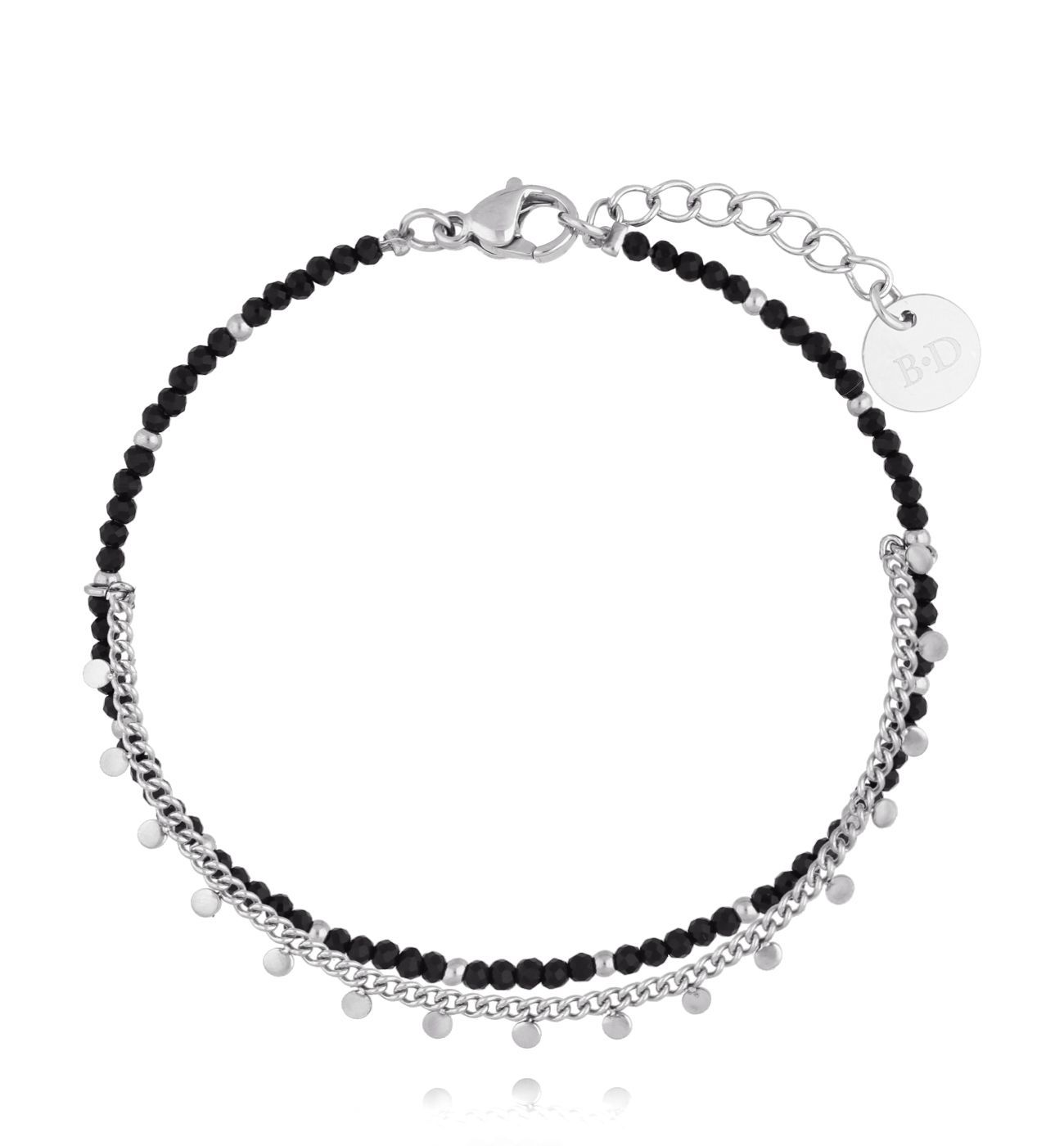 Bransoletka srebrna z agatami Mina BSC1911