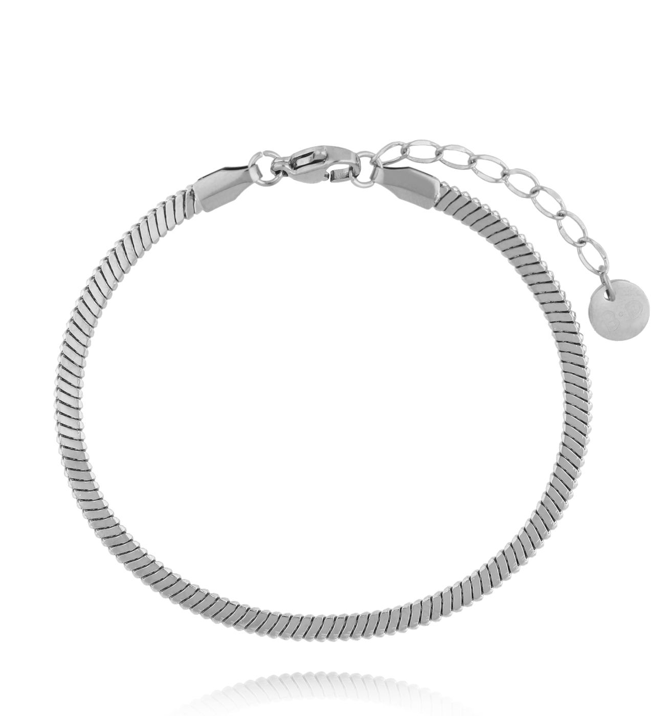 Bransoletka żmijka srebrna BSY0366