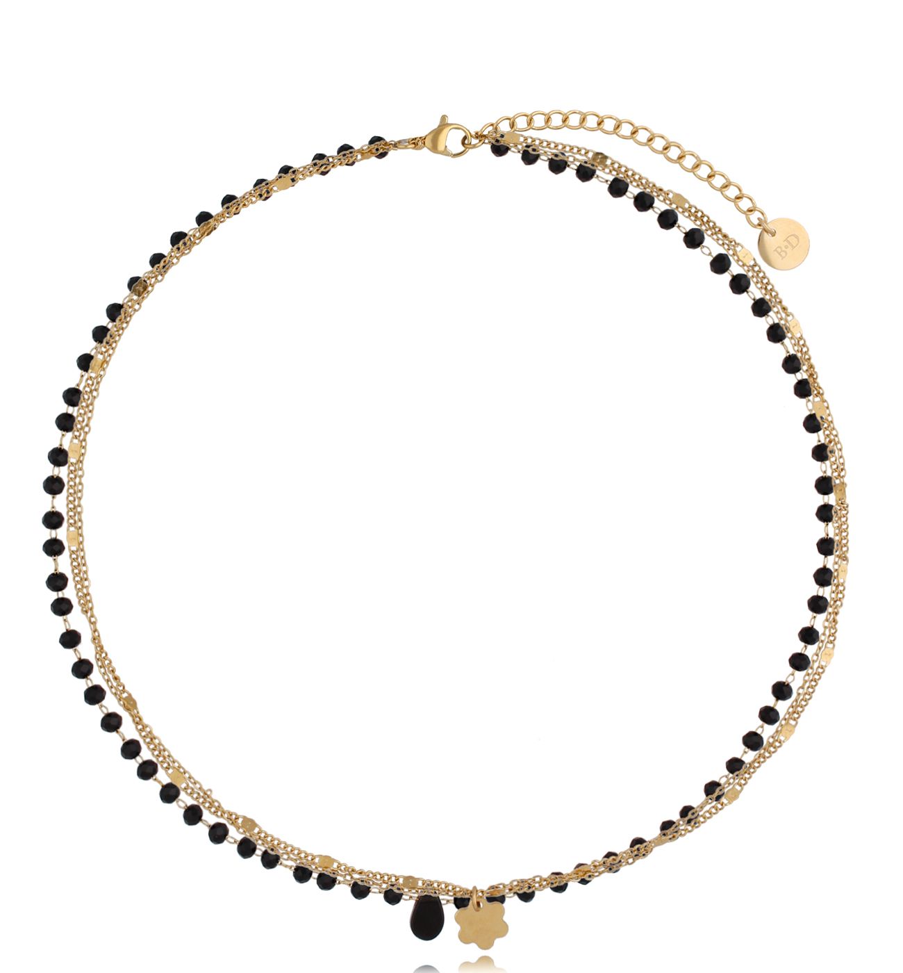 Naszyjnik z kryształkami czarny Stunning - By Dziubeka