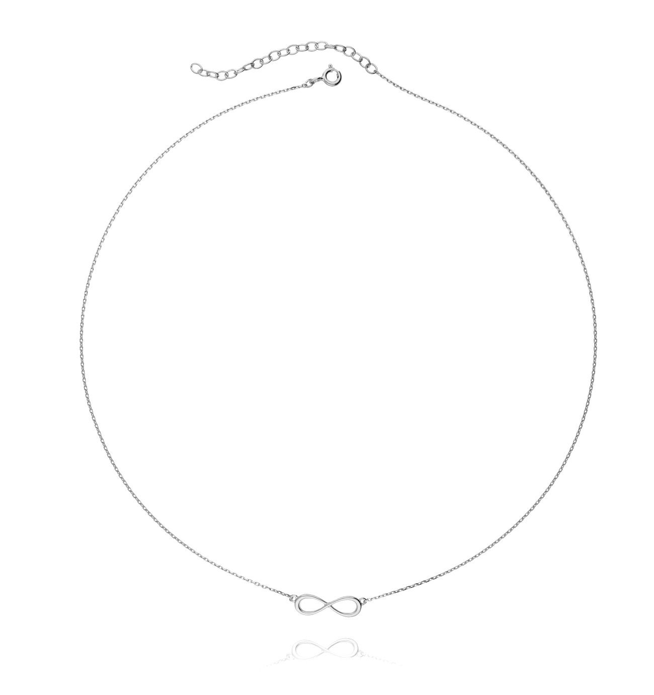 Naszyjnik srebrny z nieskończonością - By Dziubeka