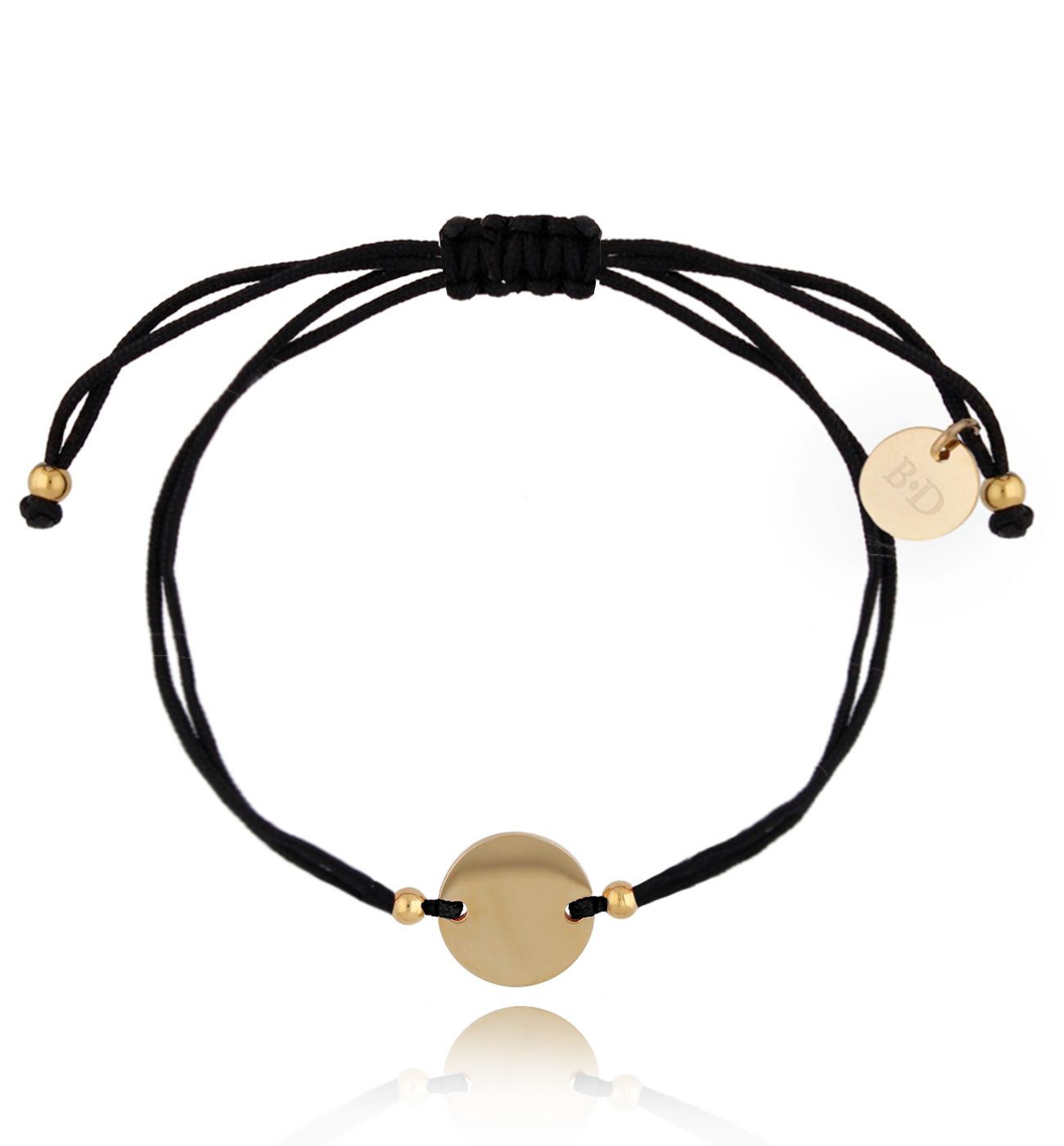 Bransoletka czarno-złota z kółkiem Always Remember BGL0593